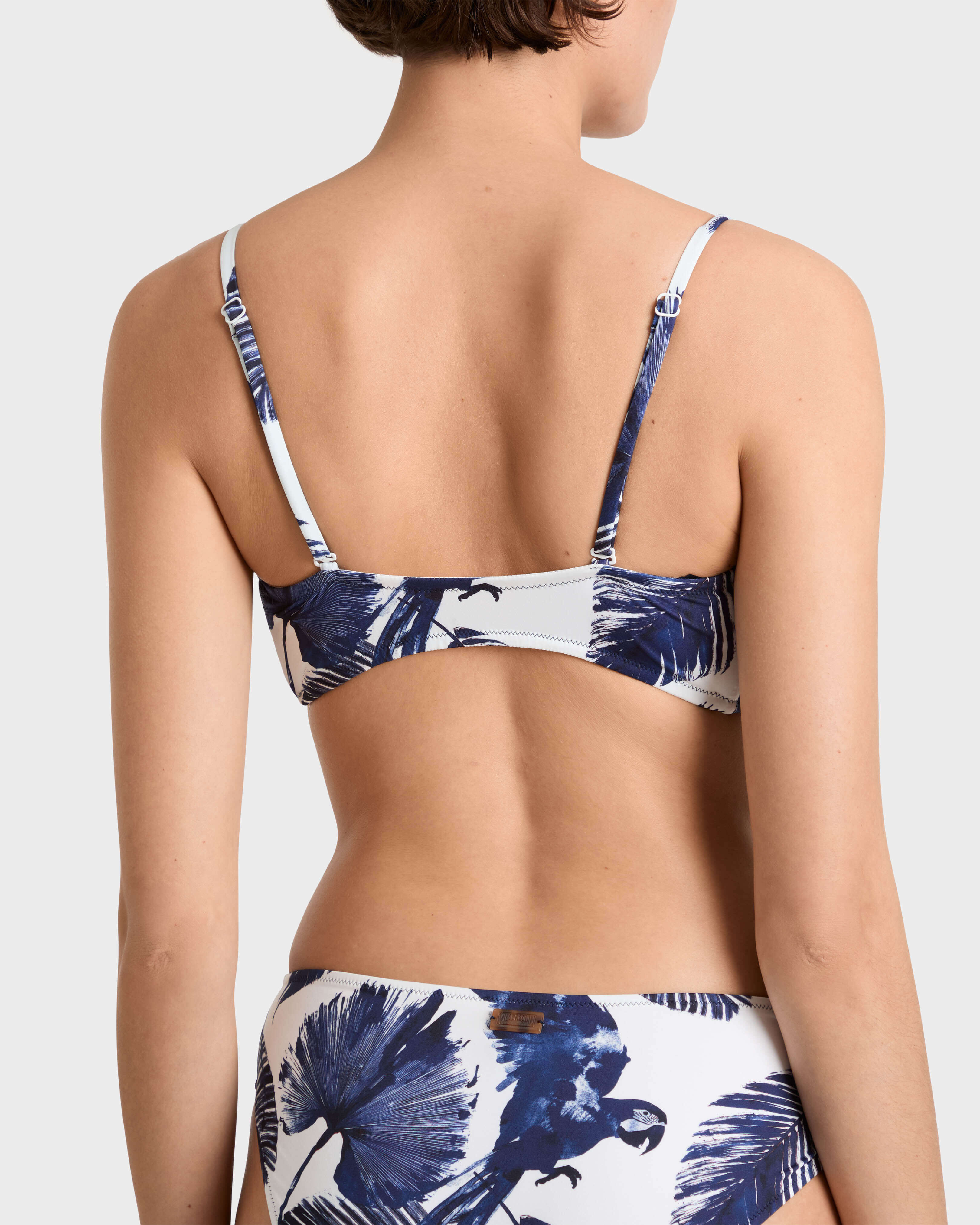 Women Bandeau Bikini Top Papagaio WHITE supp1 view