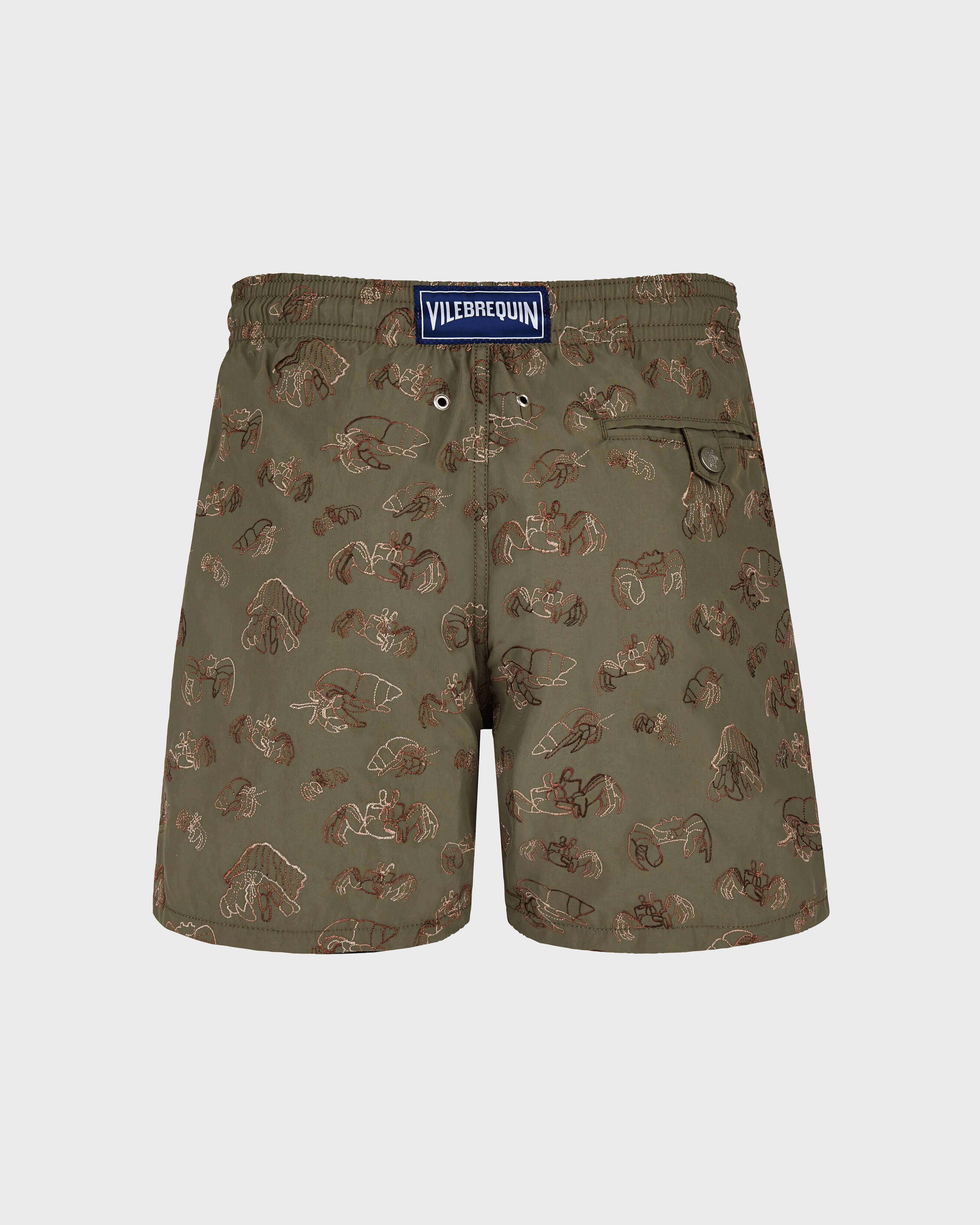 Bañador con bordado Hermit Crabs para hombre - Edición limitada OLIVIER back view