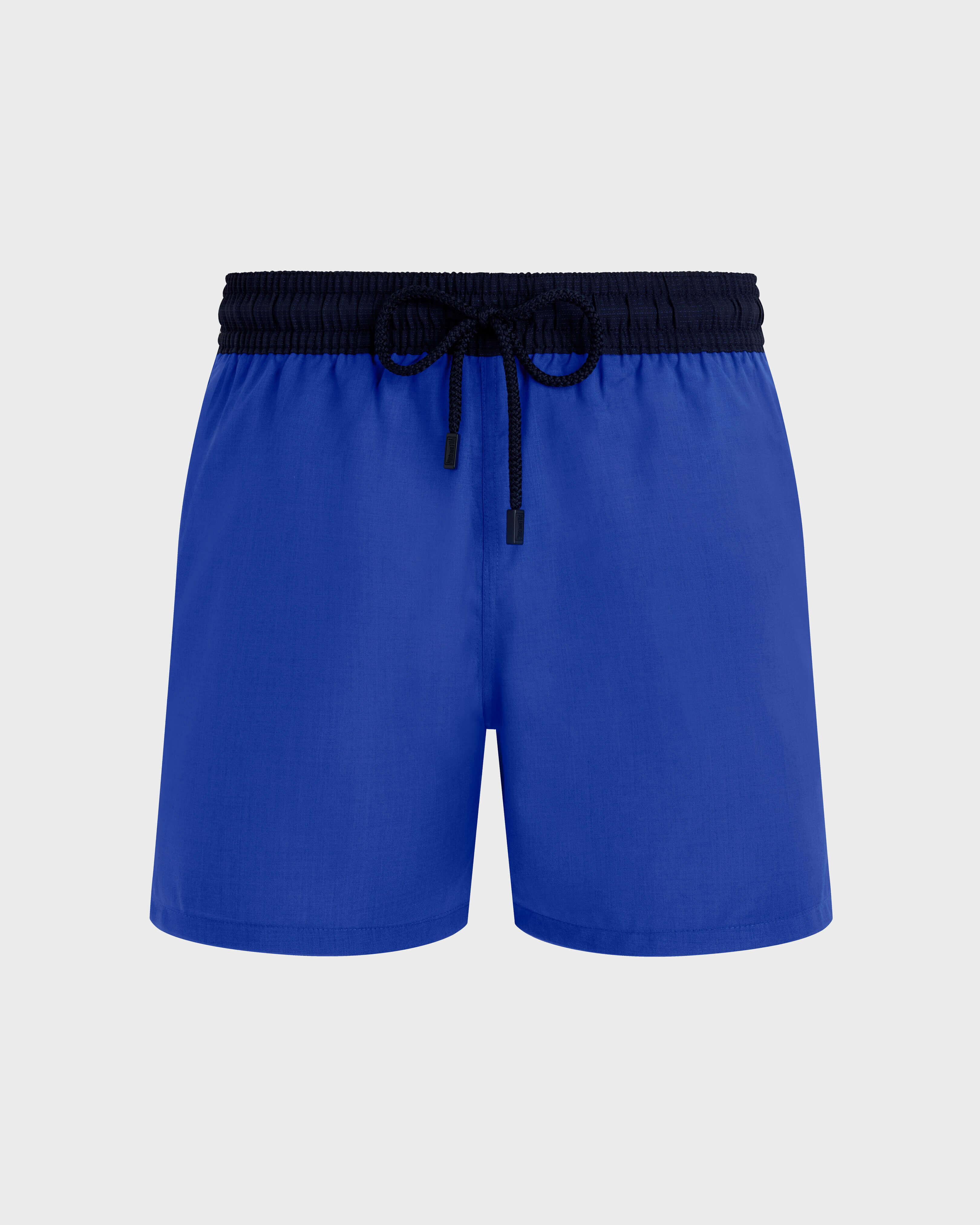 Men Merino Wool Super 120's Swim Shorts Bicolor SEA BLUE front view