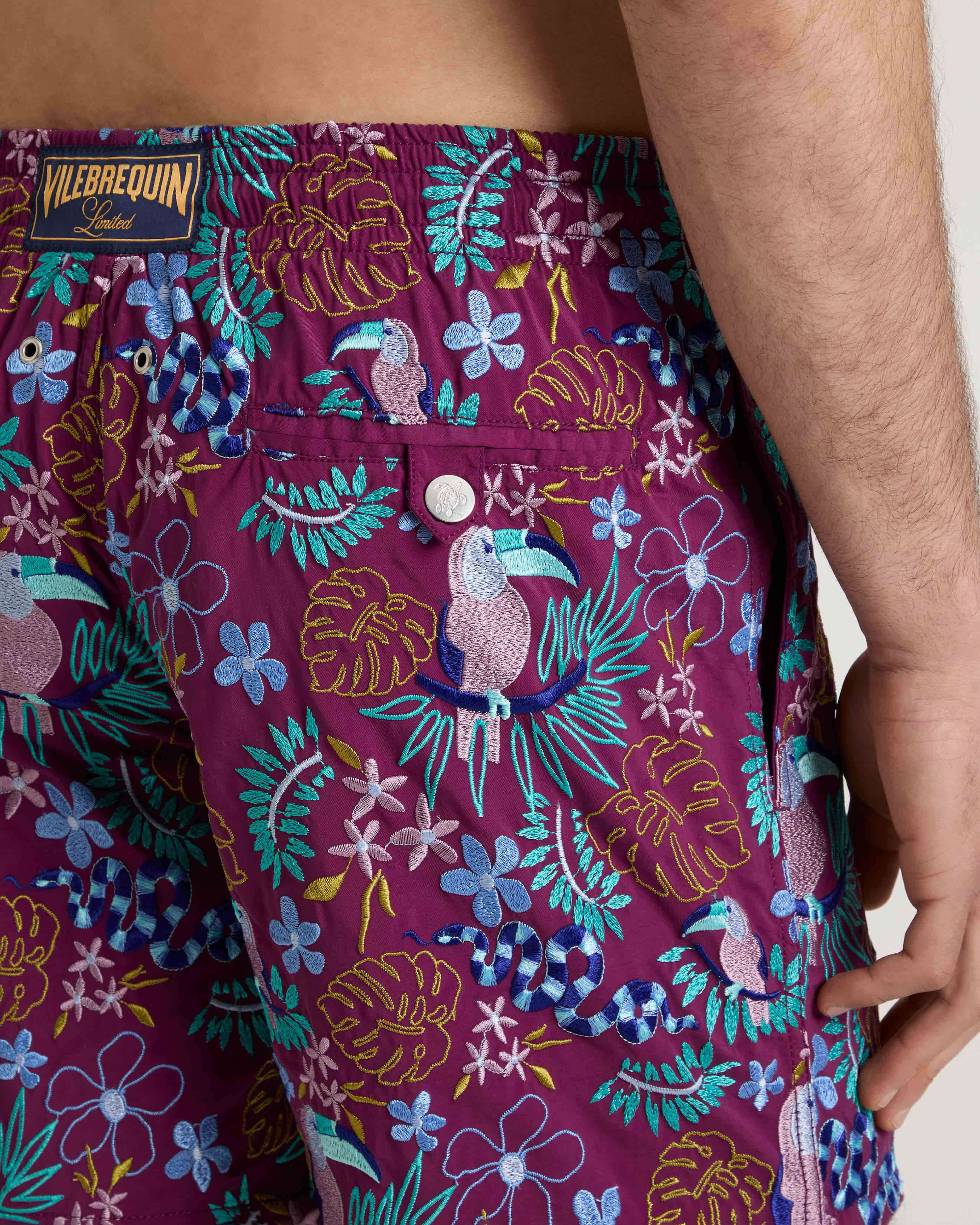 Pantaloncini mare uomo ricamati Papel de Embrulho - Edizione limitata KERALA supp1 view