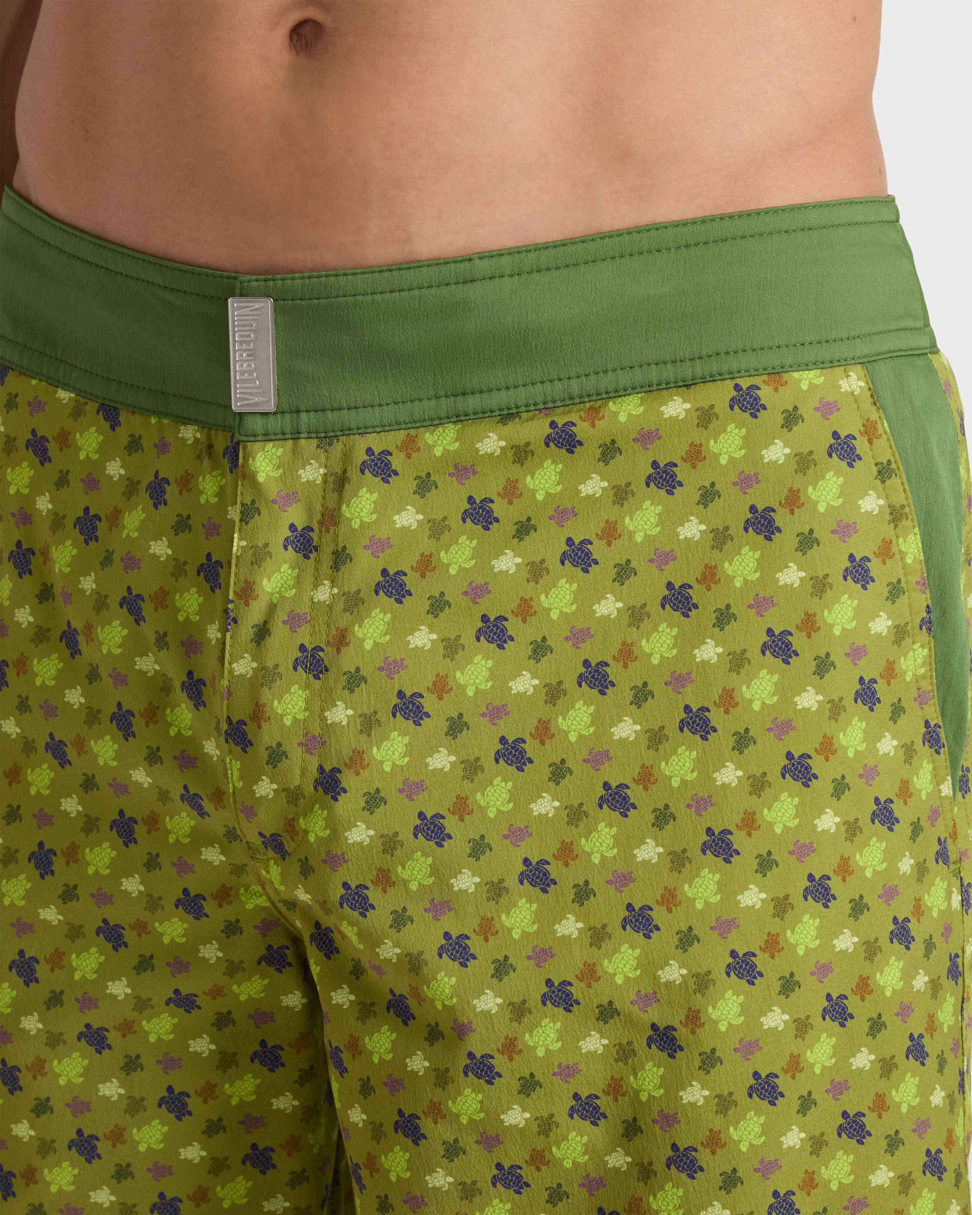 Maillot de bain court stretch ceinture plate homme Micro Ronde des Tortues ABSYNTHE supp1 view