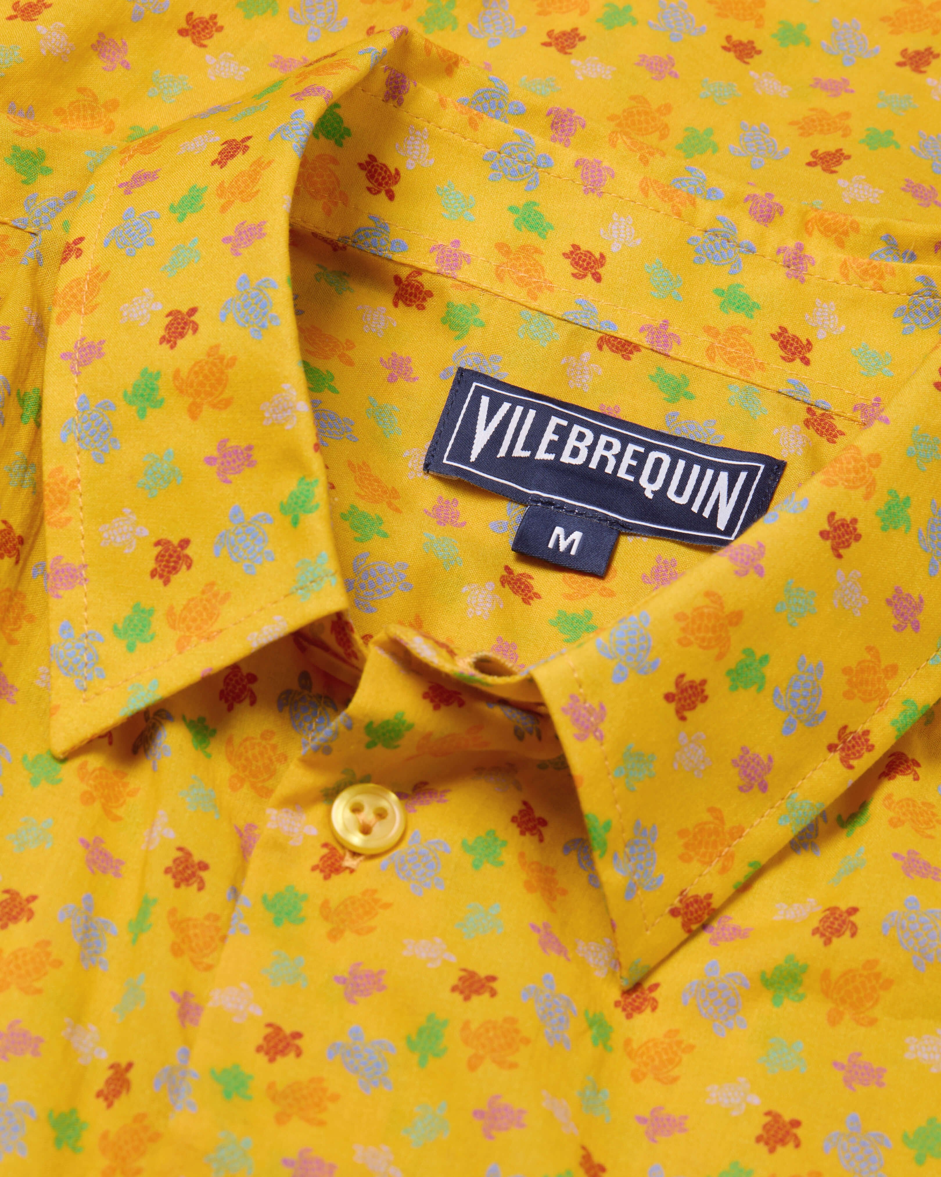 Camisa de gasa de algodón con estampado Micro Ronde Des Tortues para hombre MAIZ supp4 view