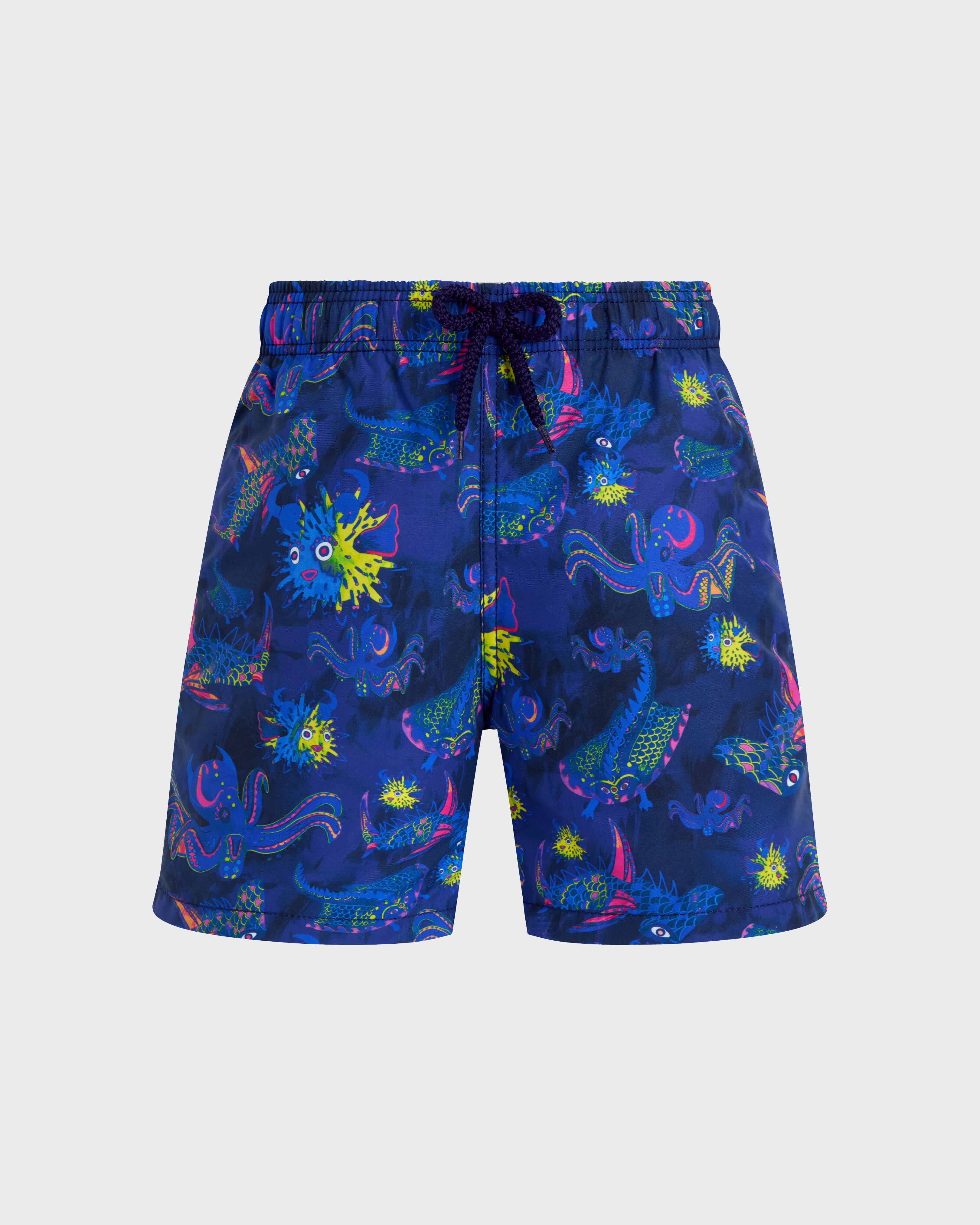 Boys Swim Shorts Día de Muertos INK front view