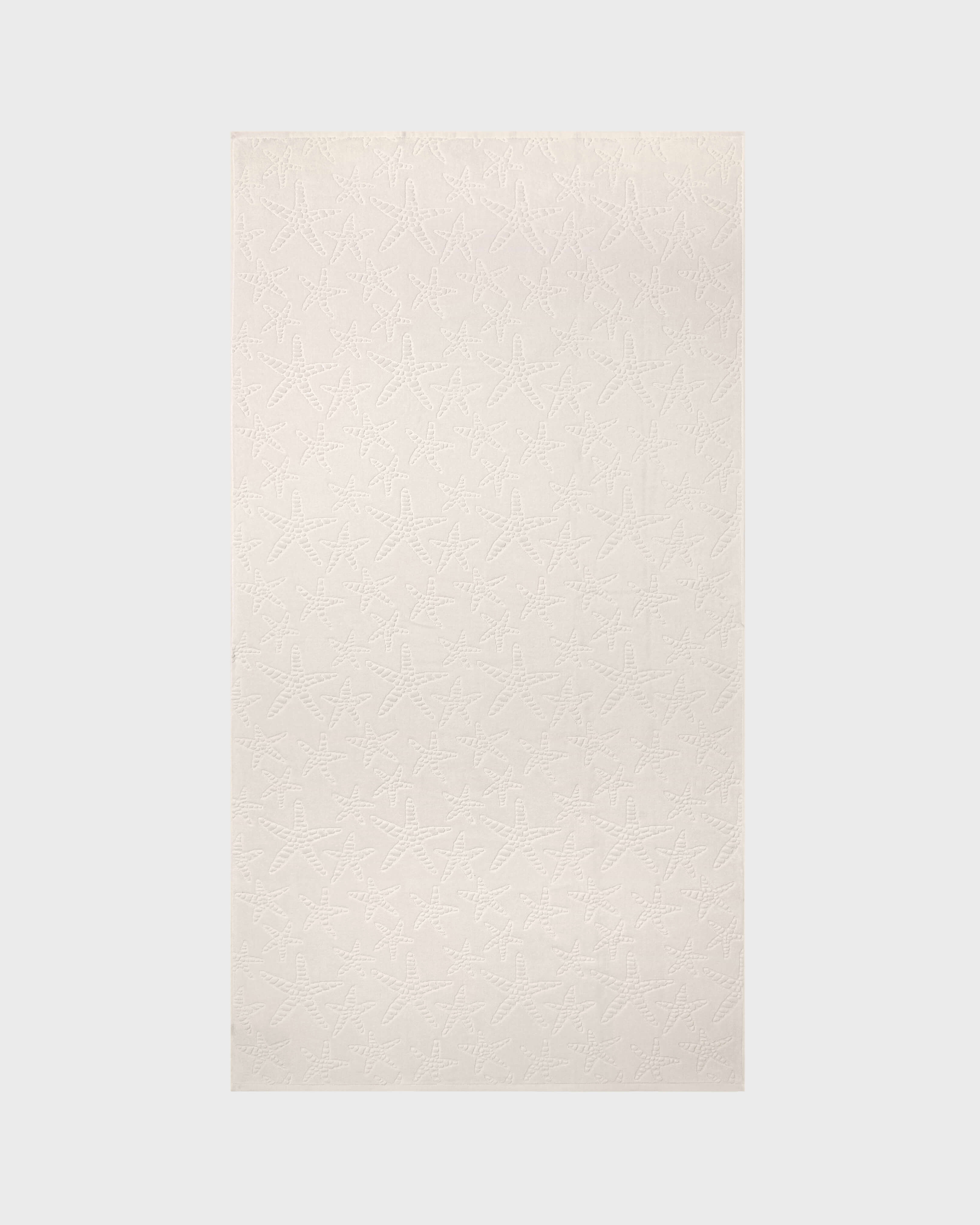 Telo da mare in cotone biologico Starlettes Jacquard BRUME front view