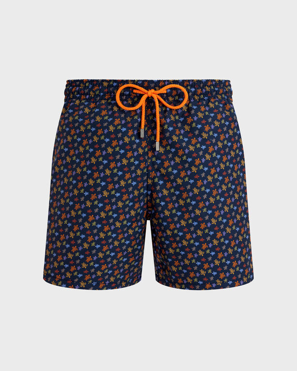 Vilebrequin - Men Swim Shorts Micro Ronde Des Tortues - Swimwear - Moorea - Orange - Size L