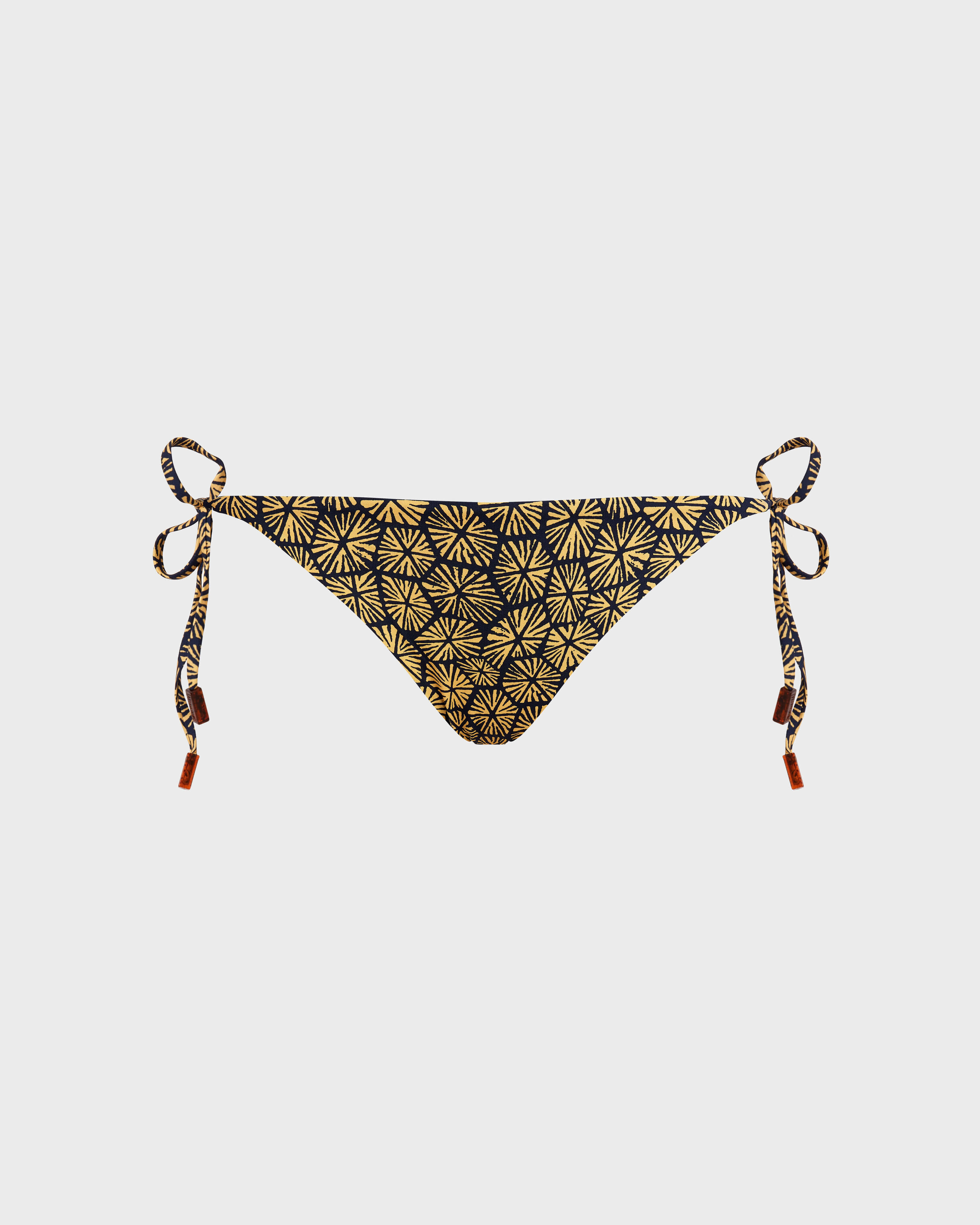 Women Side-Tie Bikini Bottoms Carapaces NAVY front view