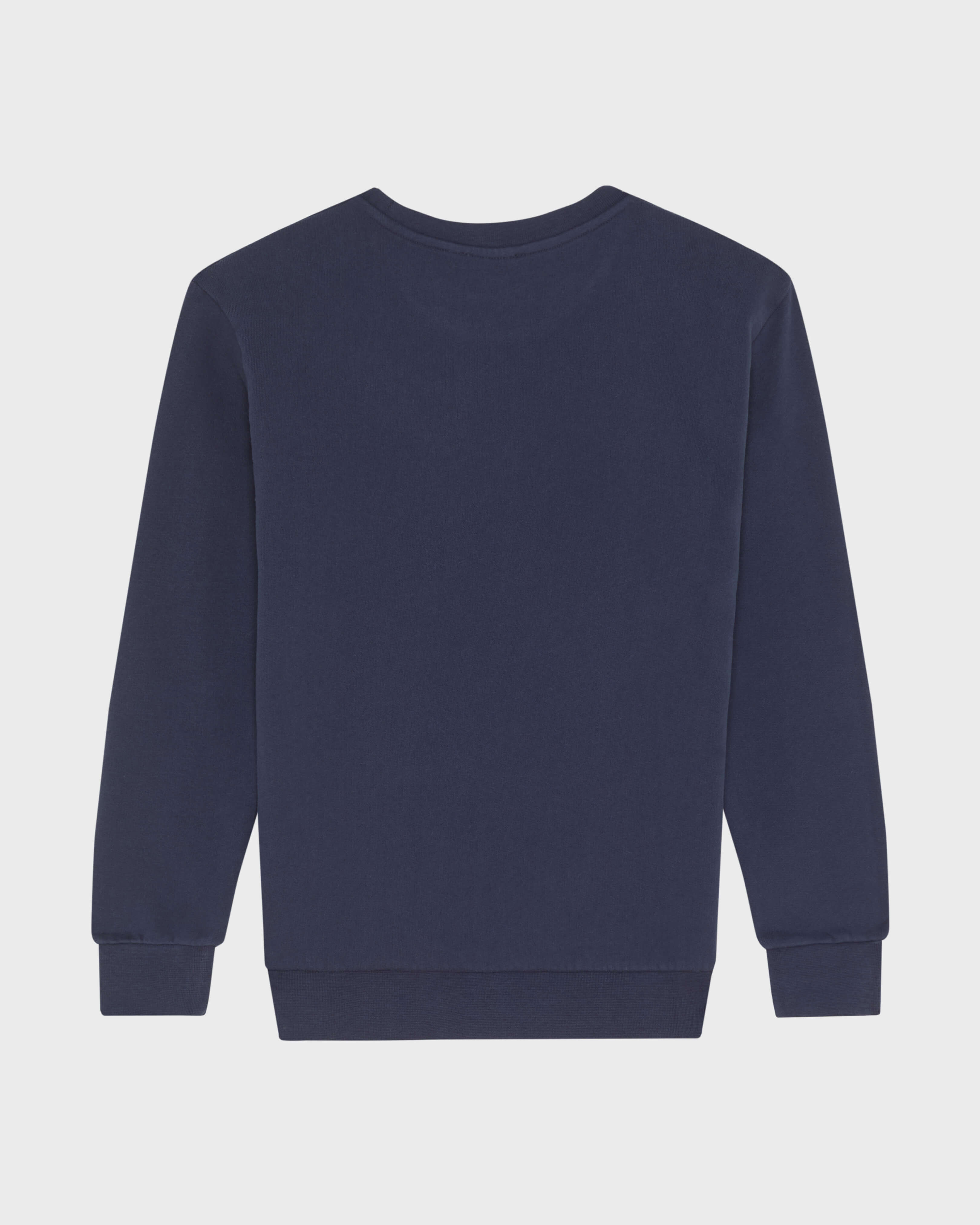 Felpa bambini in cotone biologico con logo floccato Vilebrequin BLU MARINE back view