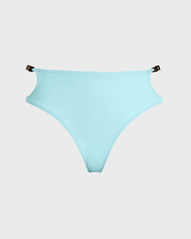 Vilebrequin - Women Mid-rise Bikini Bottom Pearl Detail Solid - Swimwear - Flakelle - Blue - Size L