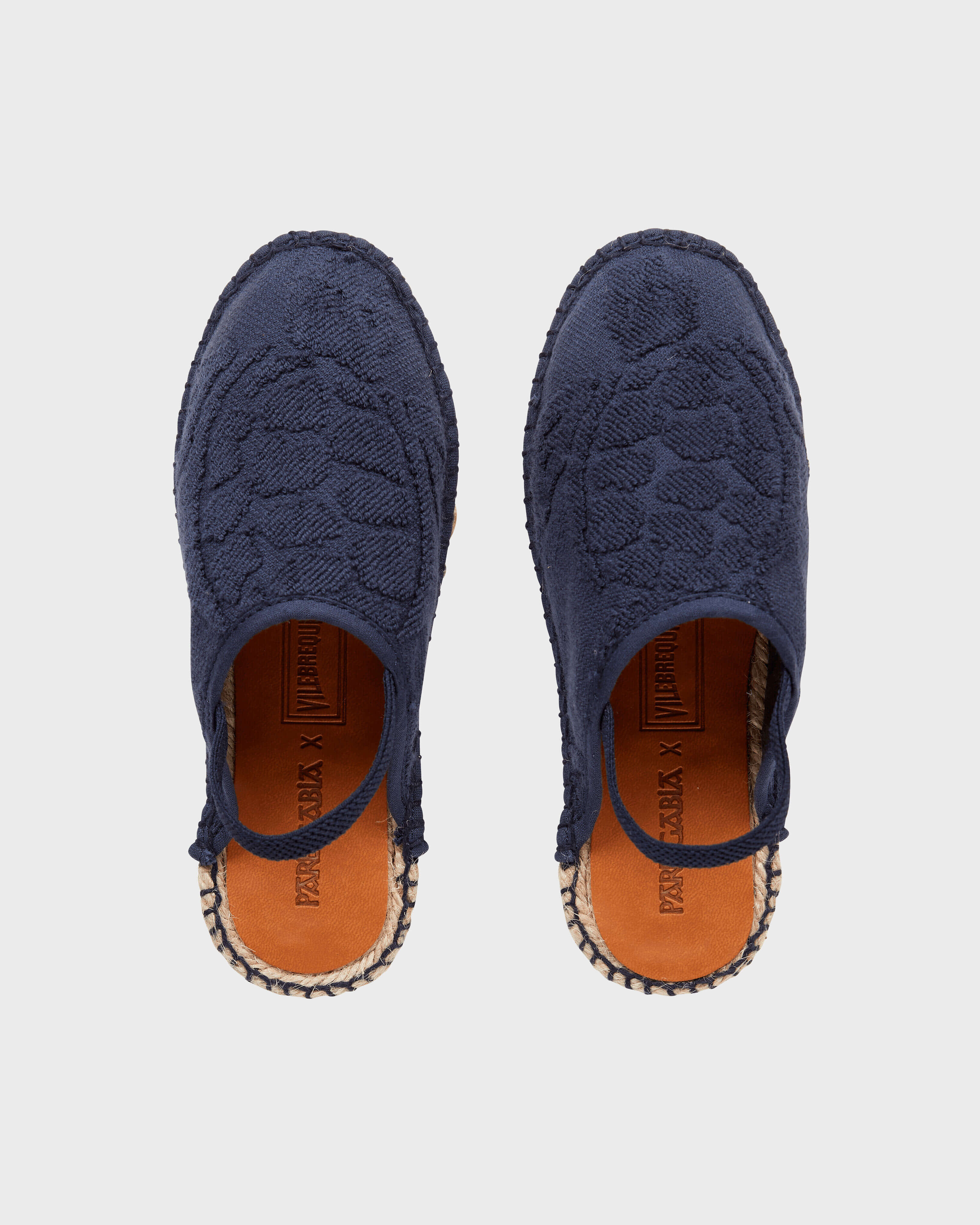 Kids Terry Espadrille - VBQ x Pare Gabia NAVY front view