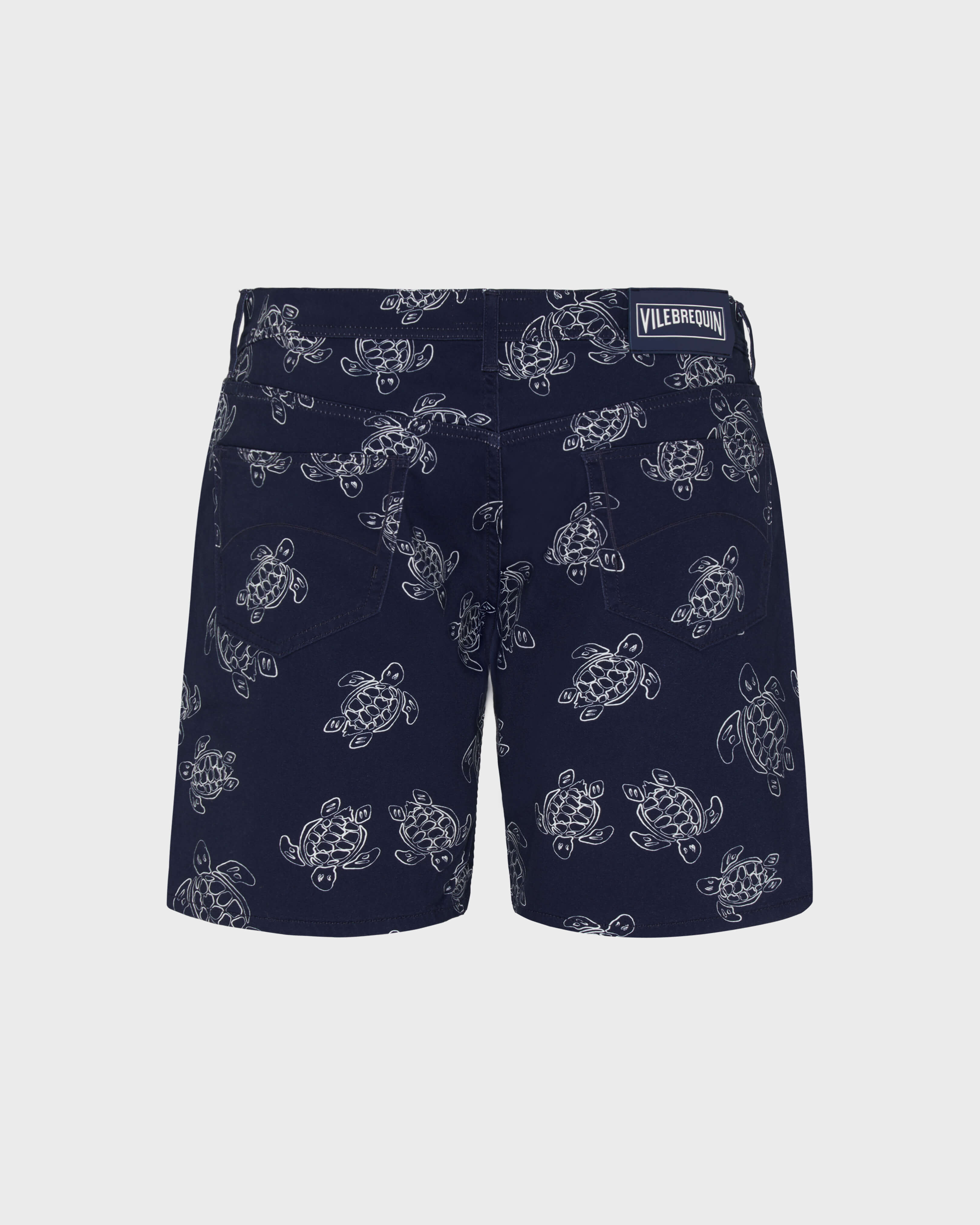 Men Bermuda Shorts Ronde Des Tortues NAVY back view
