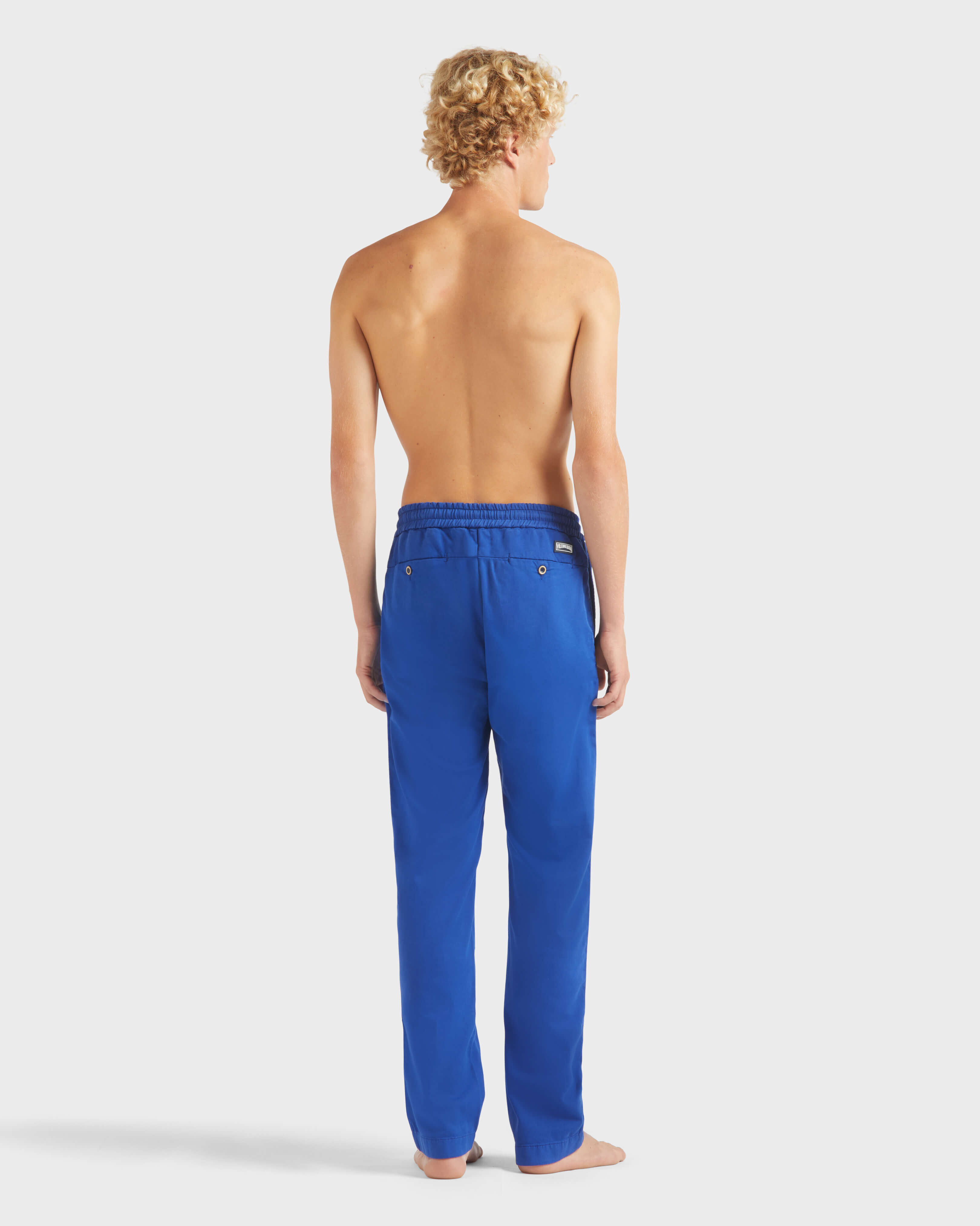 Solid Baumwollhose mit Elastikbund für Herren MARRAKECH backworn view