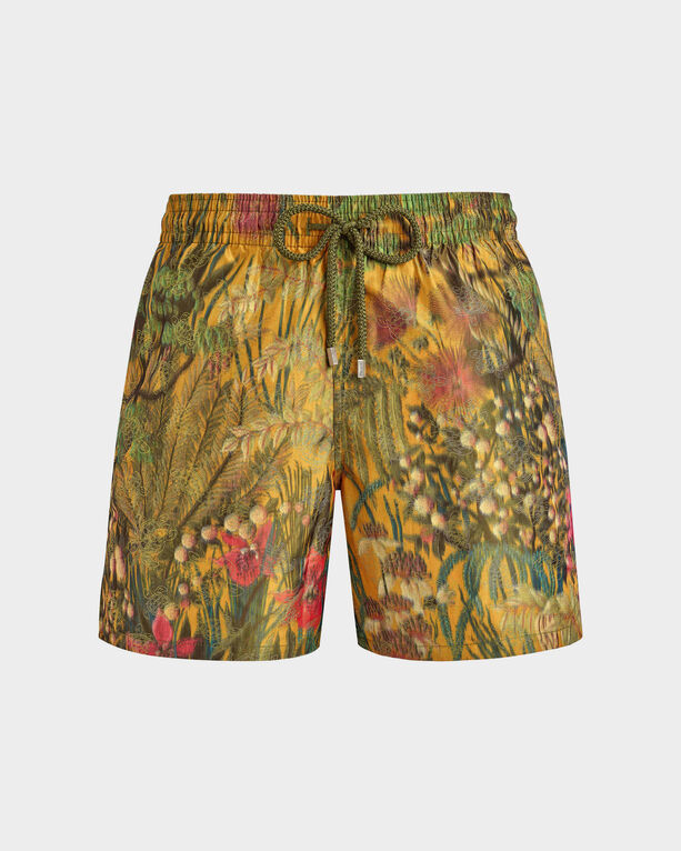 Vilebrequin - Men Silk Swim Shorts Mystère - Vilebrequin X Maison Bucol - Swimwear - Moopea - Green - Size L
