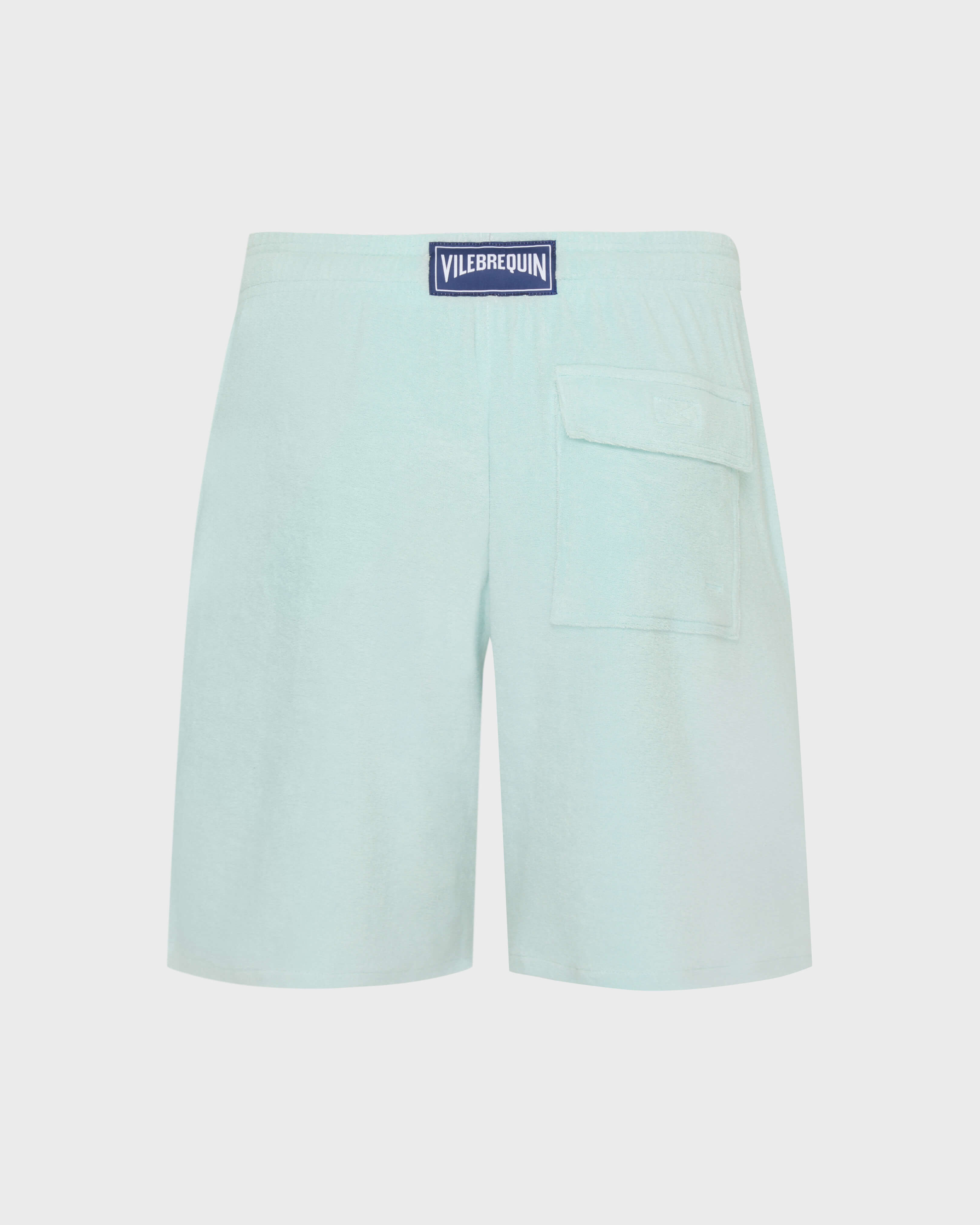 Terry Bermuda Shorts Solid PACIFIC back view