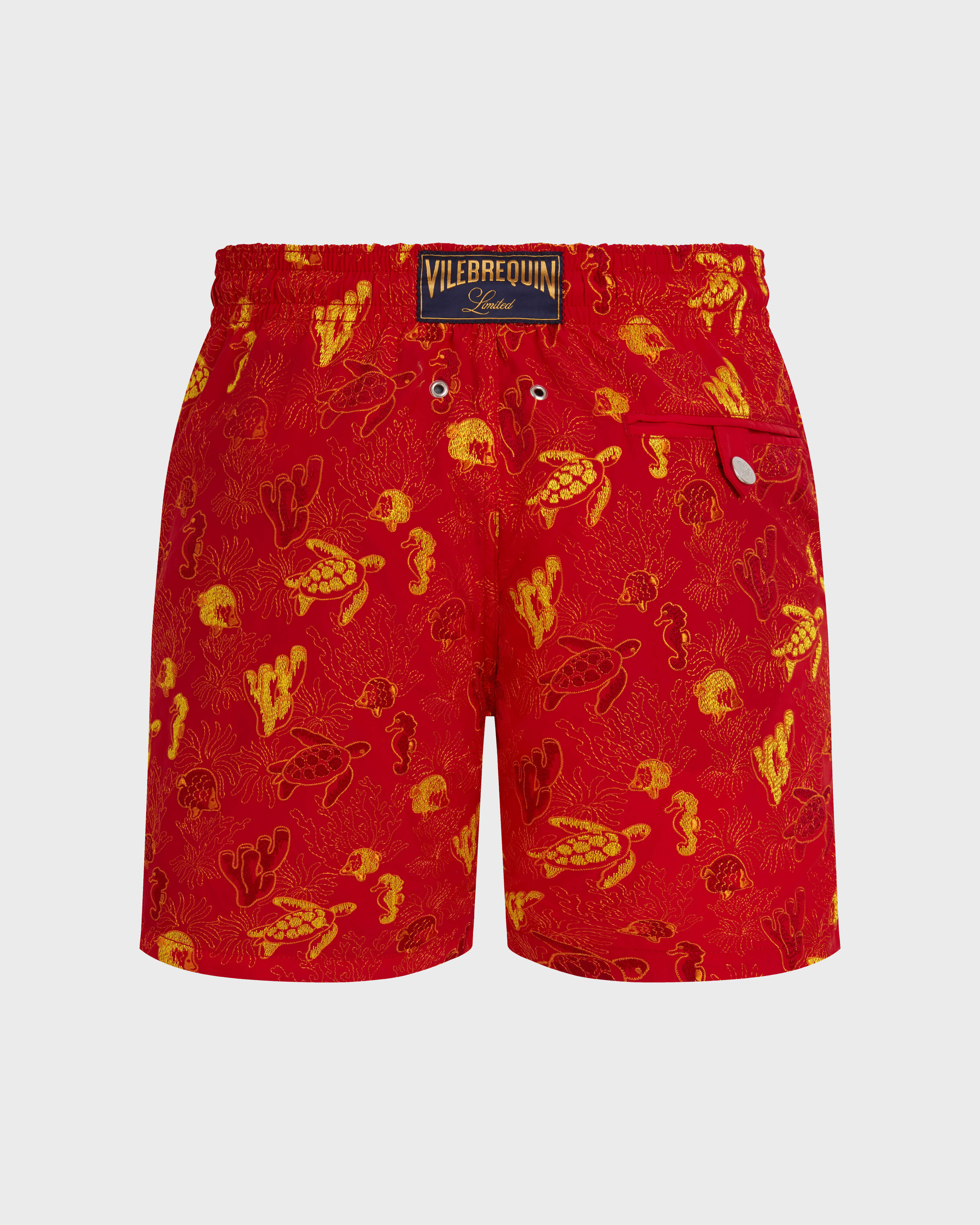 Bañador con bordado Aquatic Life para hombre - Edición limitada AMAPOLA back view