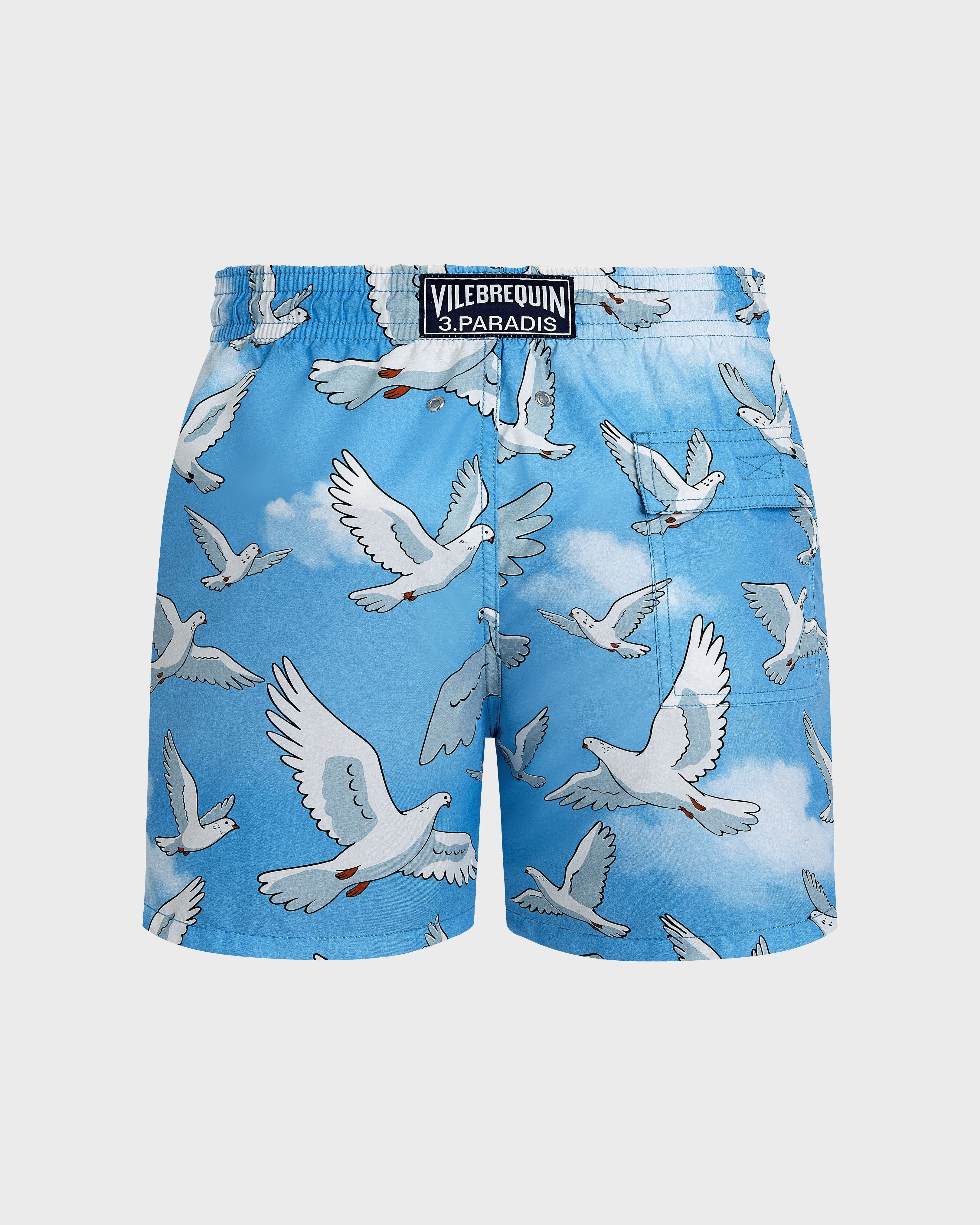 Doves Badeshorts für Herren – VBQ x 3.PARADIS JAIPUY back view