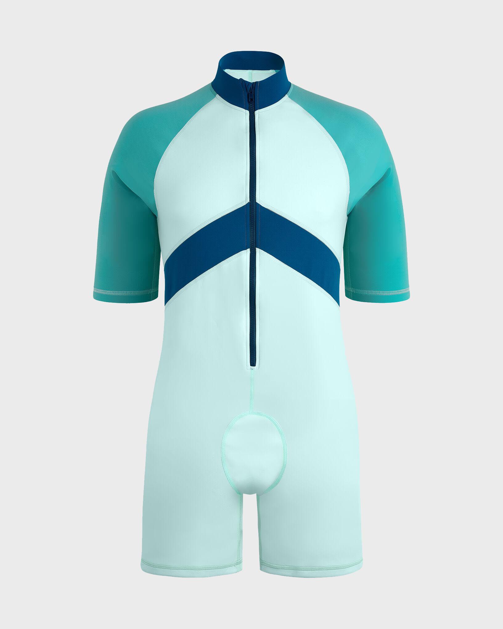 Men One-piece Rashguard Tricolore BLUE NOTE front view