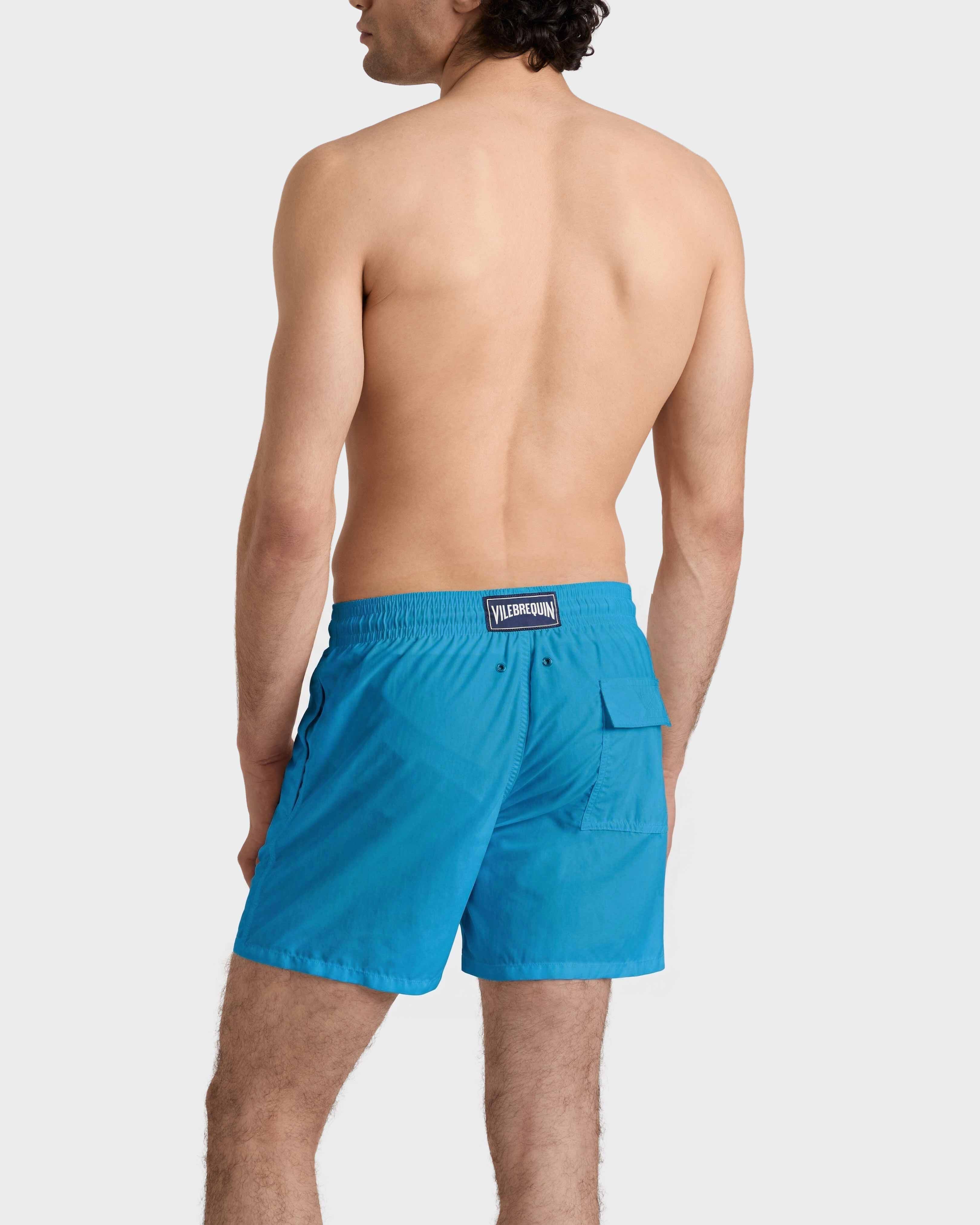 Men Swim Shorts Solid PEACOCK backworn view