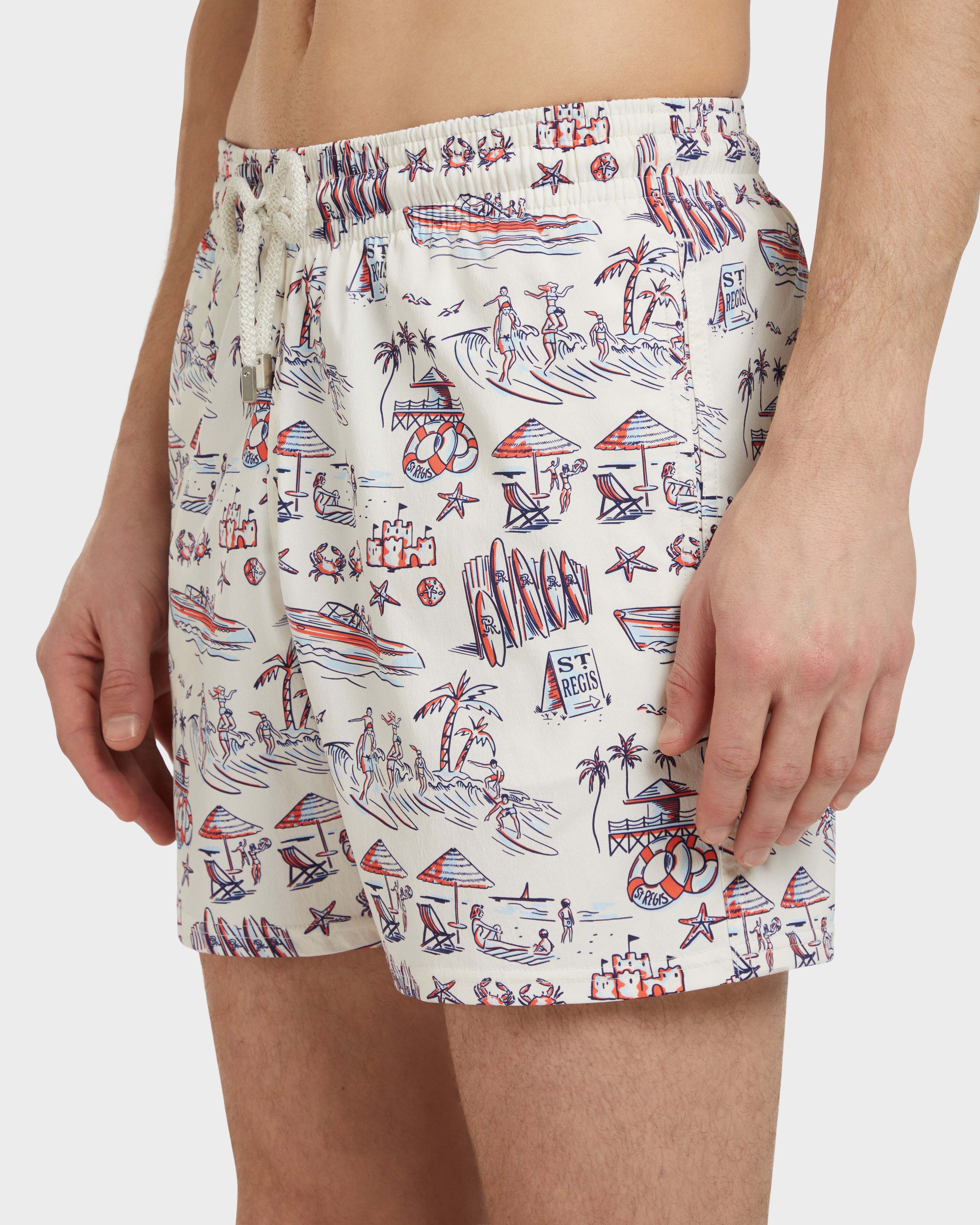 Men Stretch Swim Shorts Family Beach- Vilebrequin x St Regis 066 supp2 view