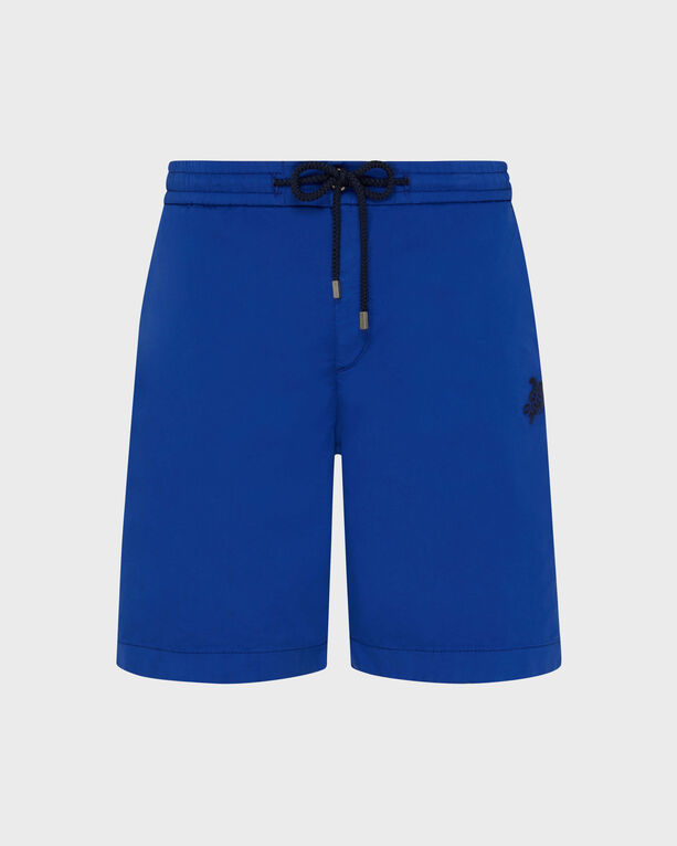 Vilebrequin - Bermuda En Jersey De Coton Stretch Homme Tortue - Bermuda - Levant - Bleu - Taille 34