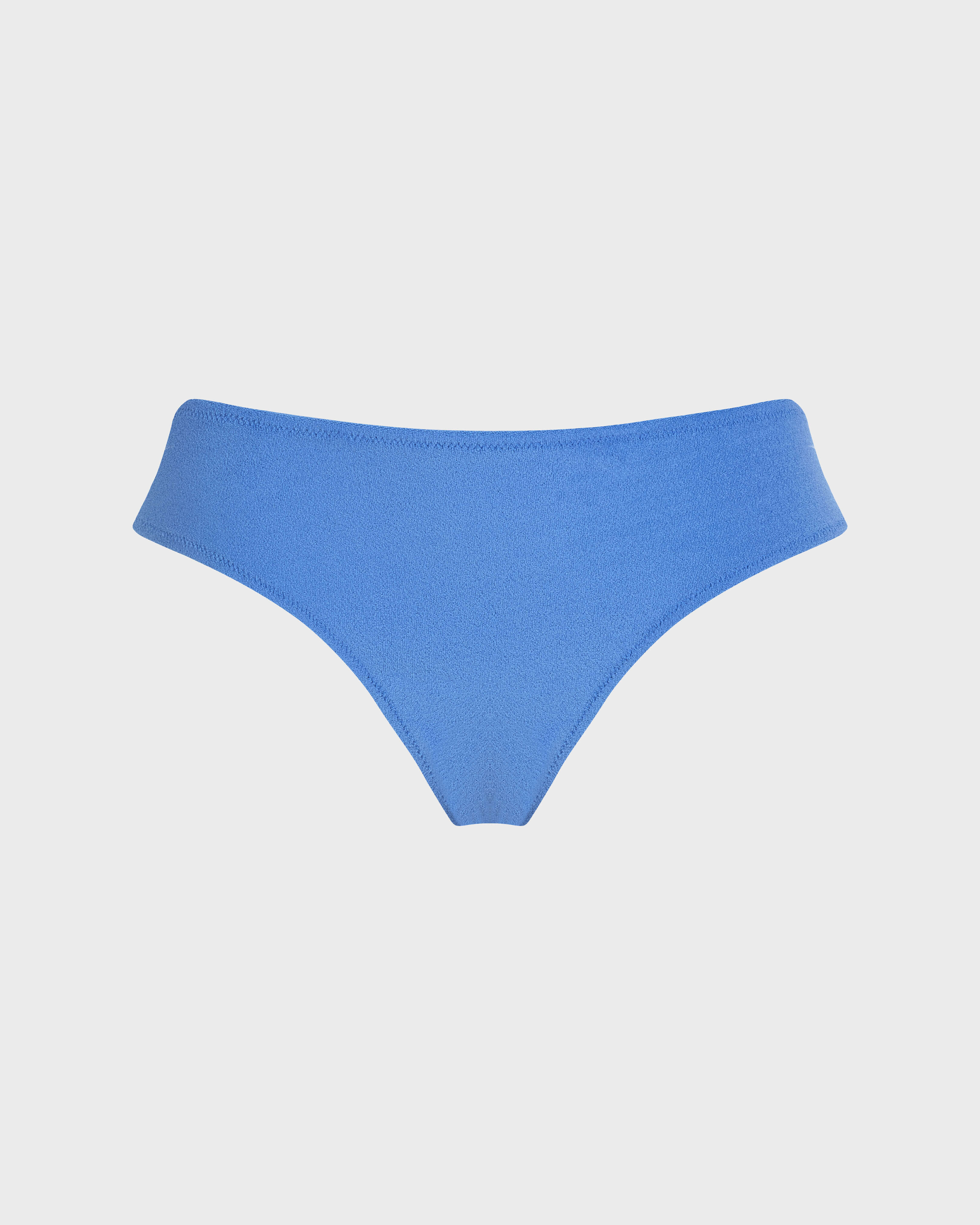 Braguita de bikini en tejido terry de color liso para mujer TRINIDAD front view