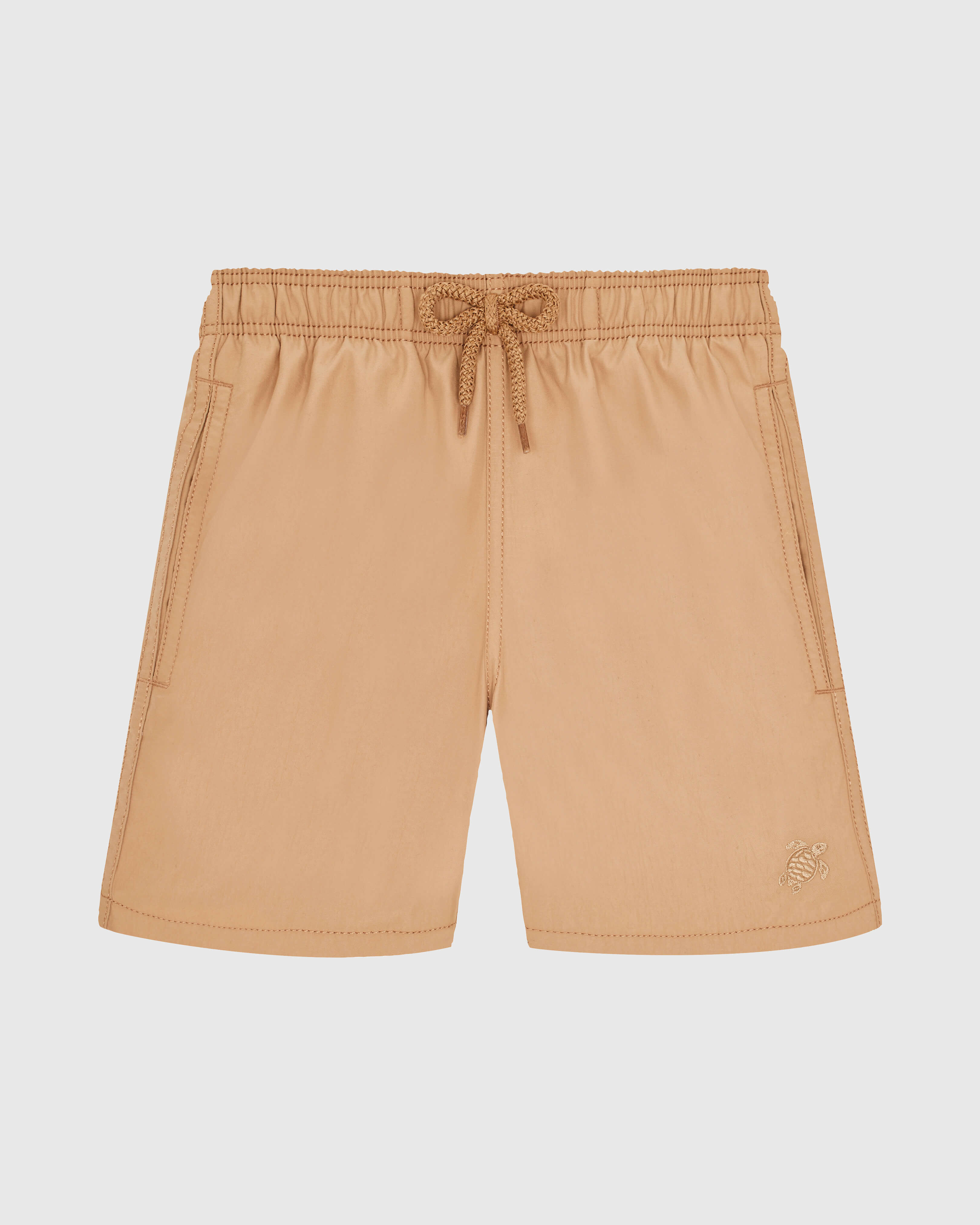 Boys Swim Shorts Solid MOCHA front view