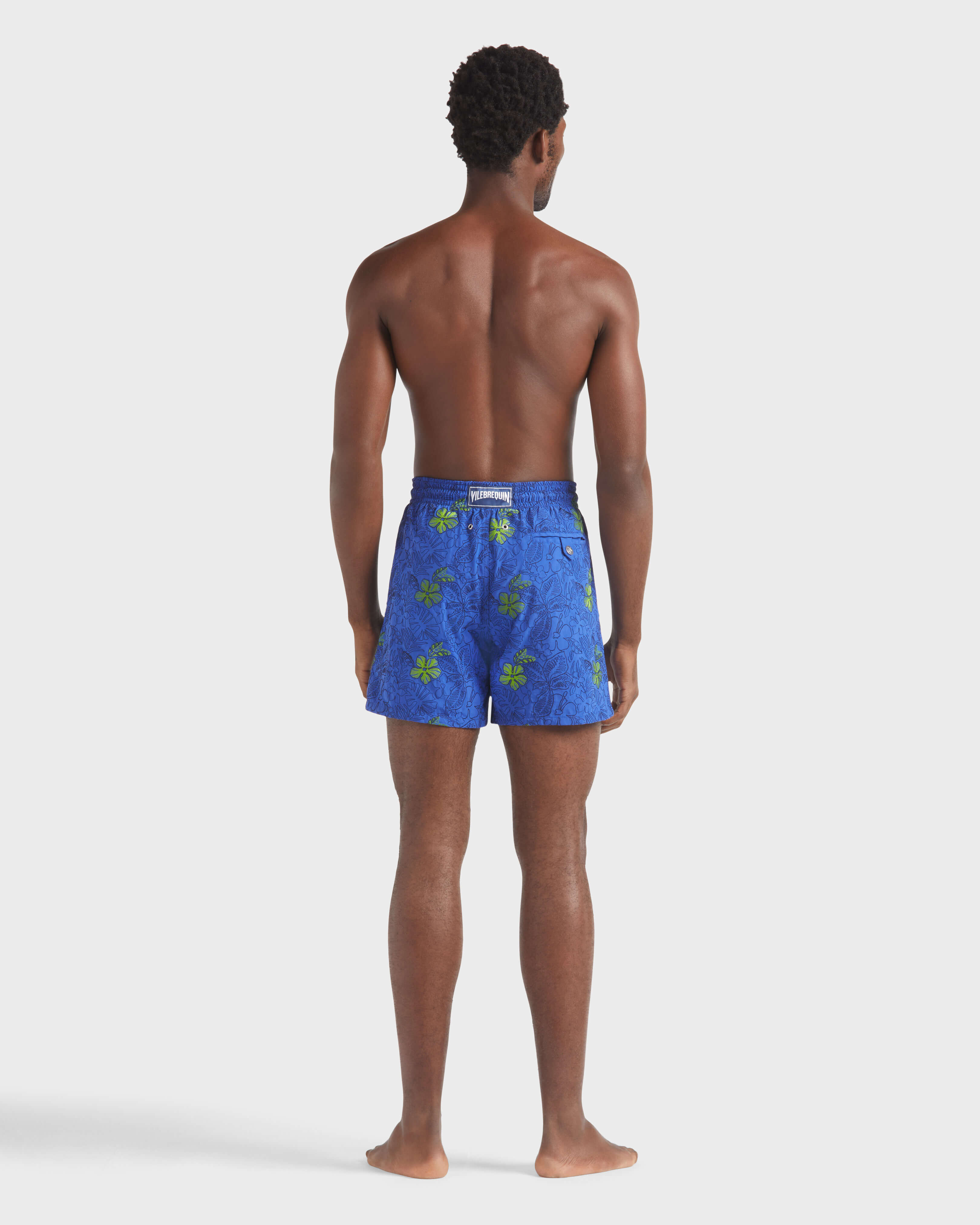 Men Swim Shorts Embroidered Flowers - Limited Edition MARRAKECH backworn view