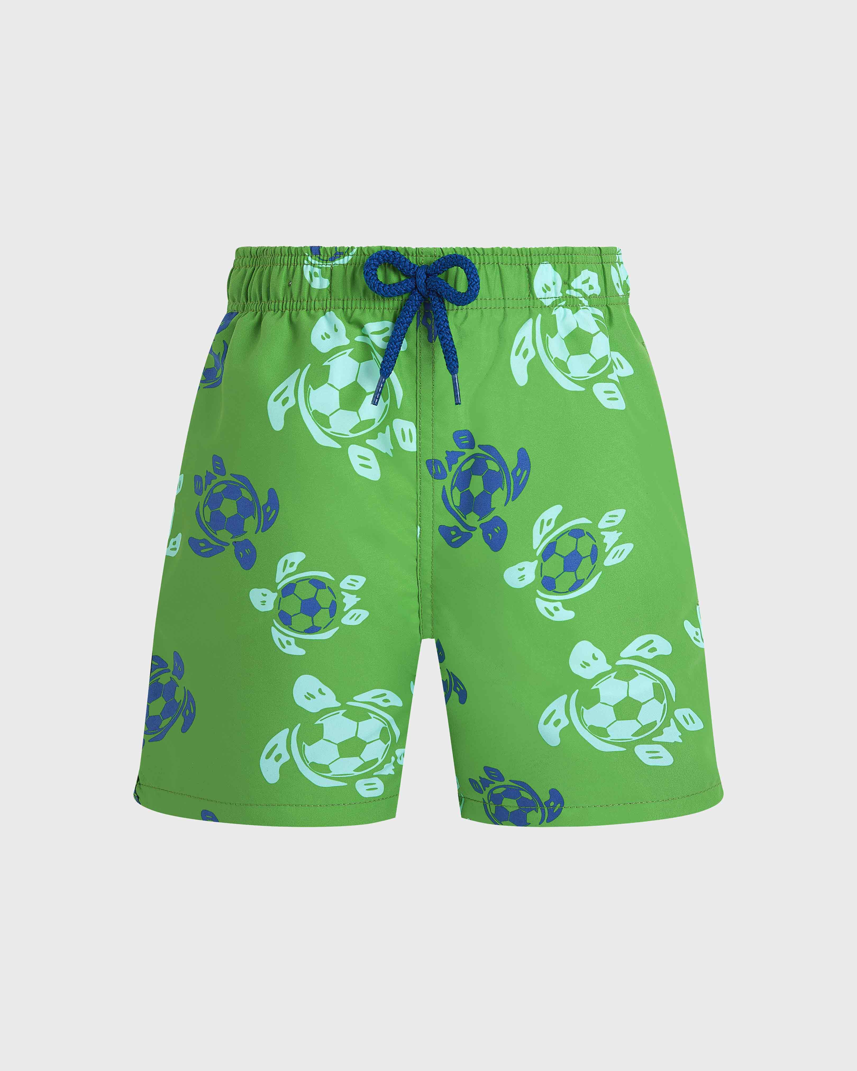 Maillot de bain garçon Soccer Turtles LASER front view