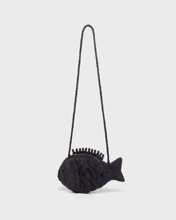 Vilebrequin - Große Fischtasche Aus Bast Für Damen - Bags - Baliste - Blau - Größe OSFA