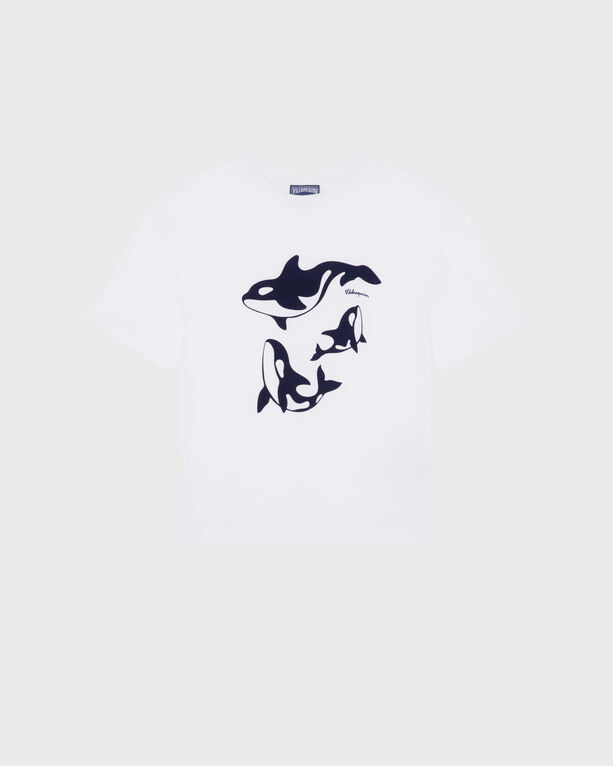 Vilebrequin - Boys Regular Cut T-shirt Orcas - Tee Shirt - Gabin - White - Size 10