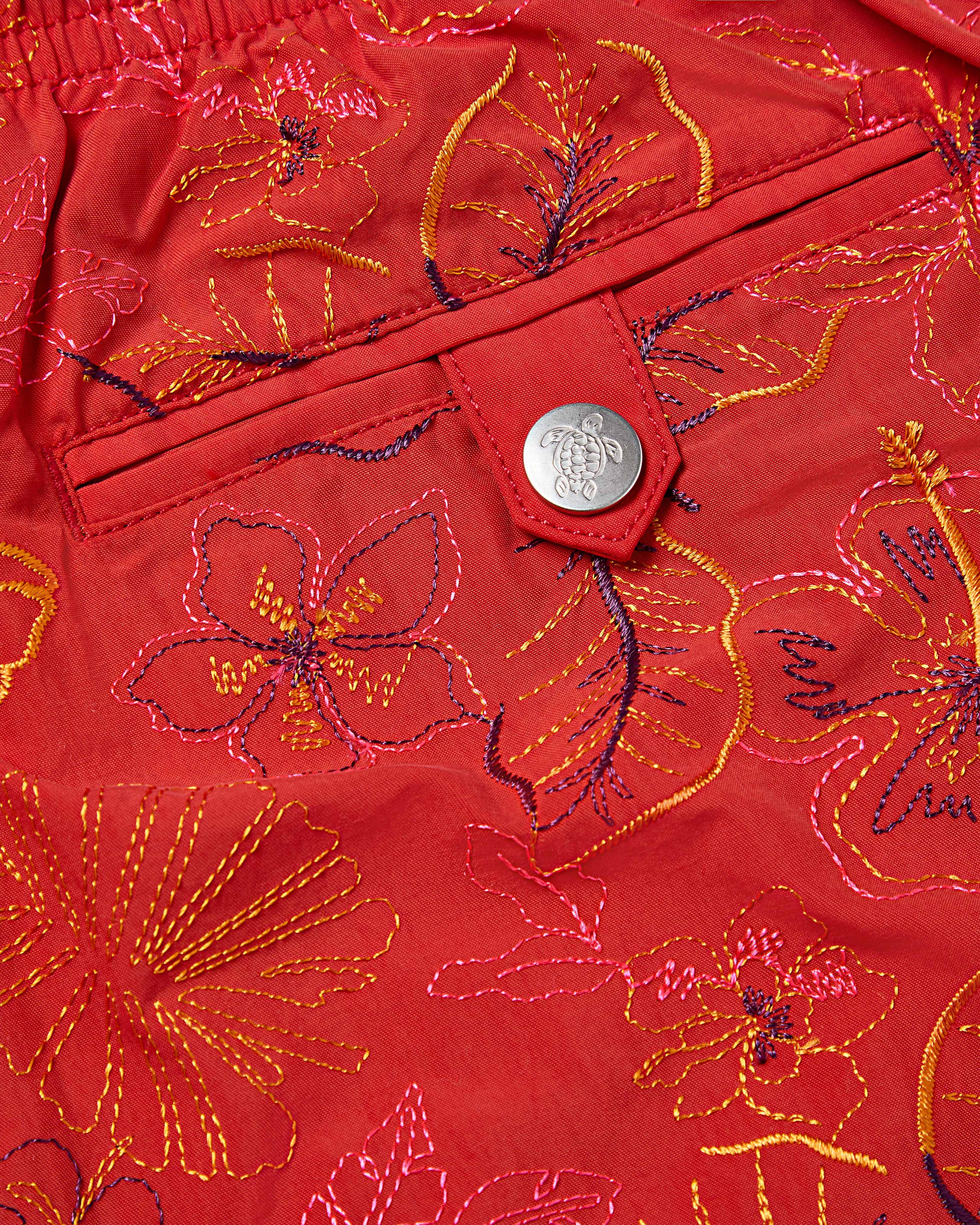 Men Embroidered Swim Trunks Island Flowers - Limited Edition DALIA supp1 view