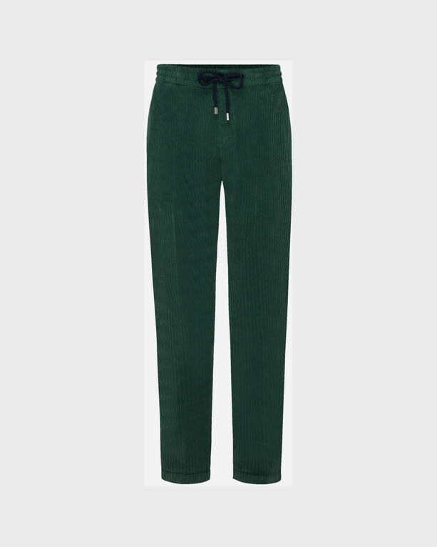 Vilebrequin - Men Large Lines Corduroy Jogger Pants Vintage - Jeans - Clemence - Green - Size 38