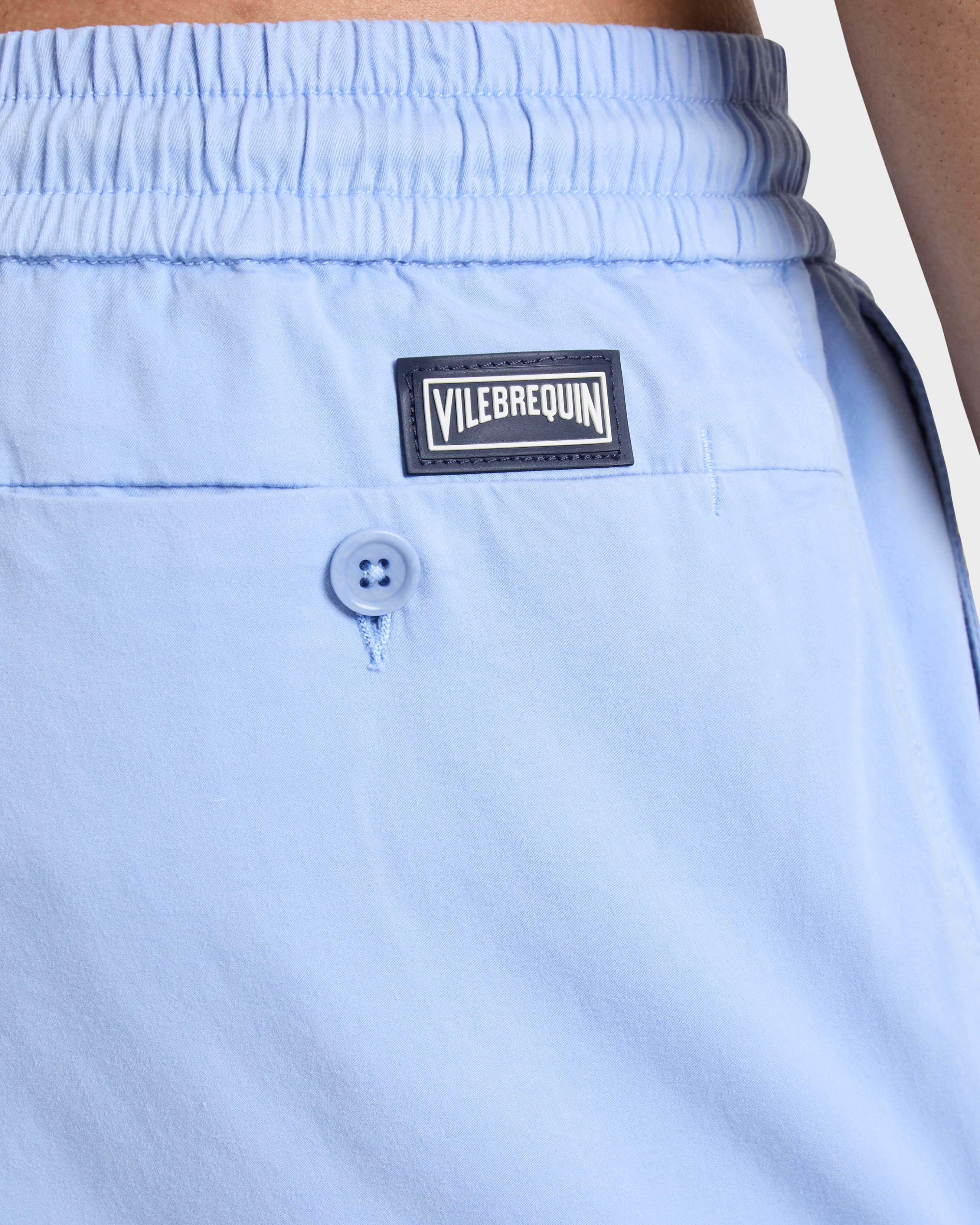 Pantalone uomo in cotone satin con elastico in vita Solid CLOUDY supp1 view