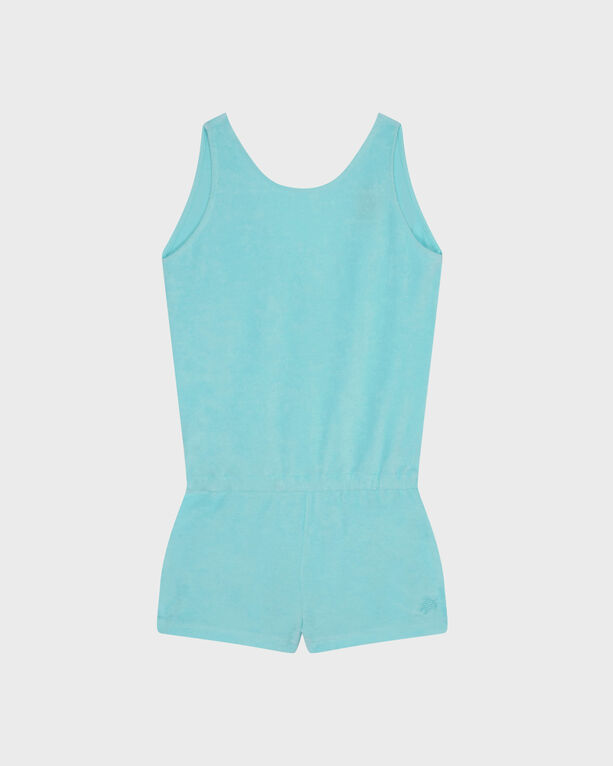 Vilebrequin Kids' Girls Terry Playsuit Solid In Blue