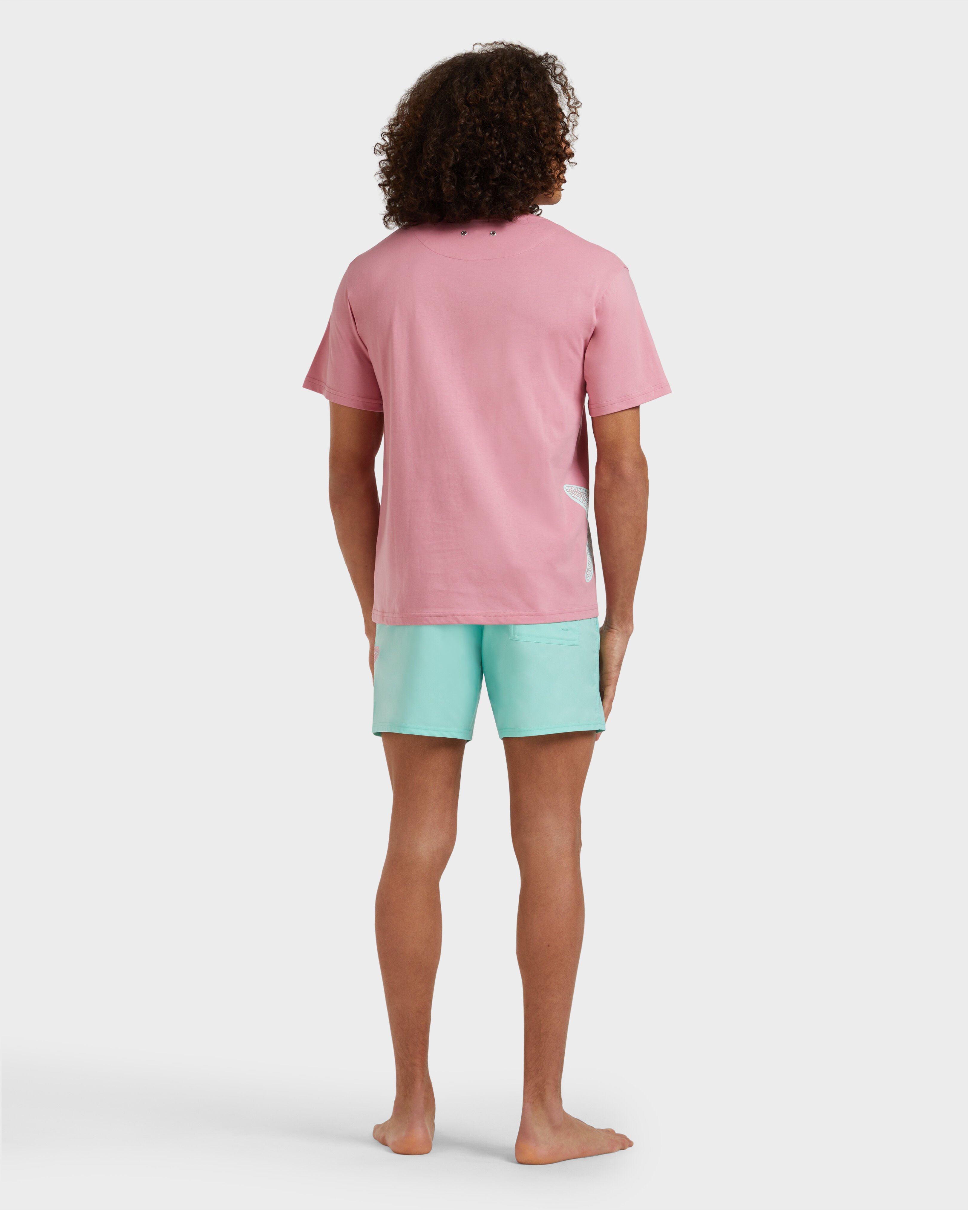 Men Organic Cotton T-shirt Placed Starlette BOUDOIR backworn view
