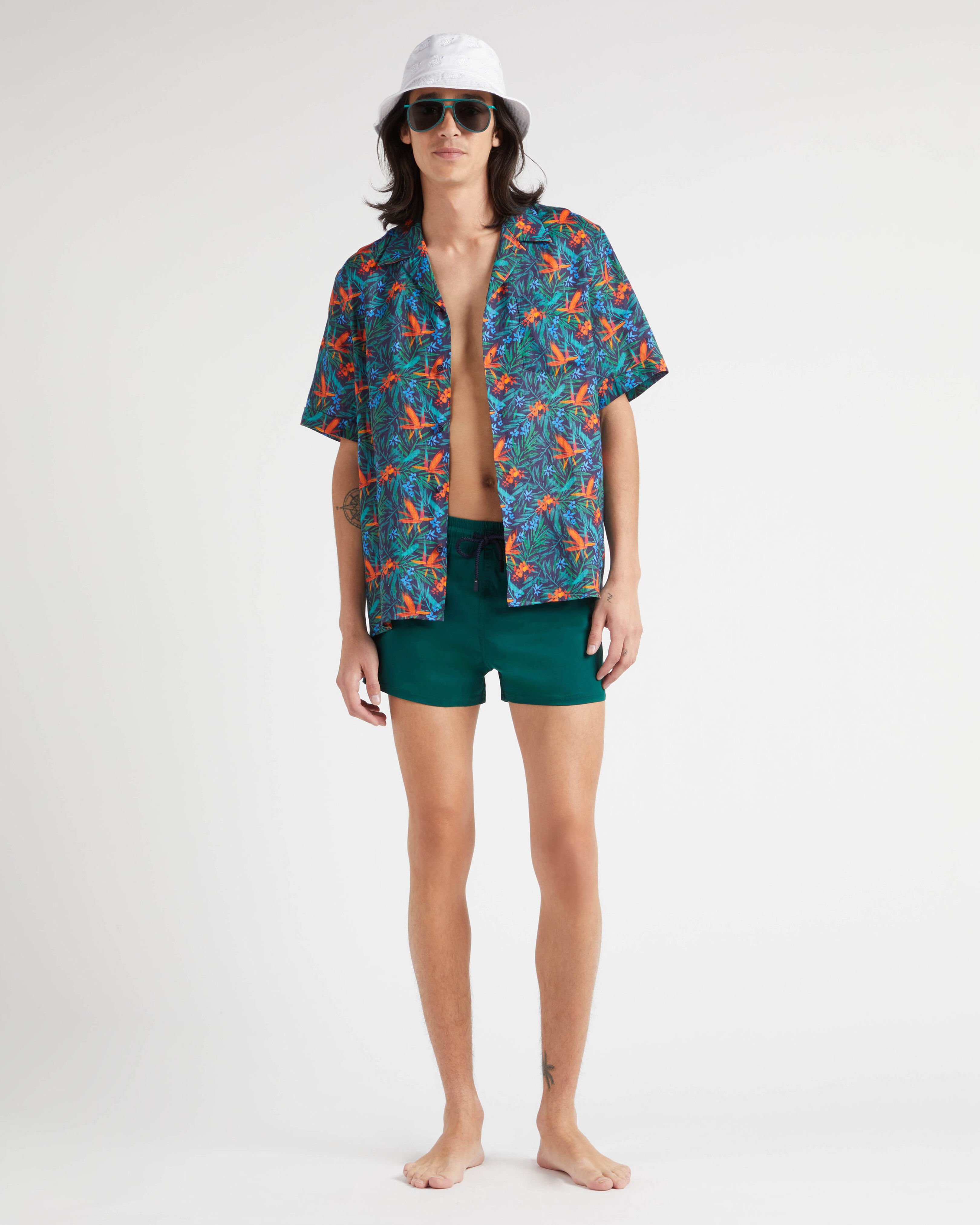 Men Swimwear Short and Fitted Stretch Solid IVY supp1 view