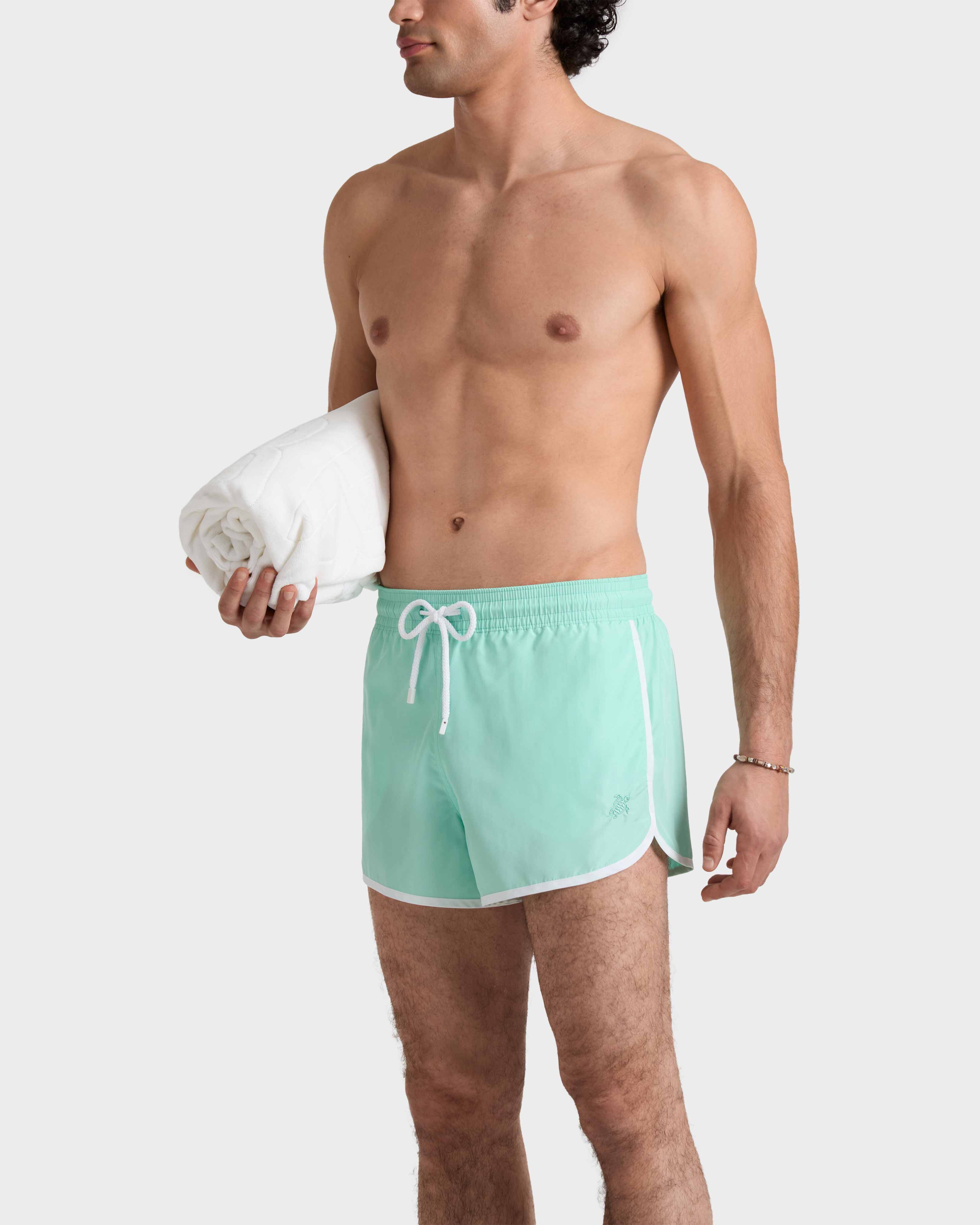 Men Short Ultra-light Swim Shorts CARIBBEAN frontworn view