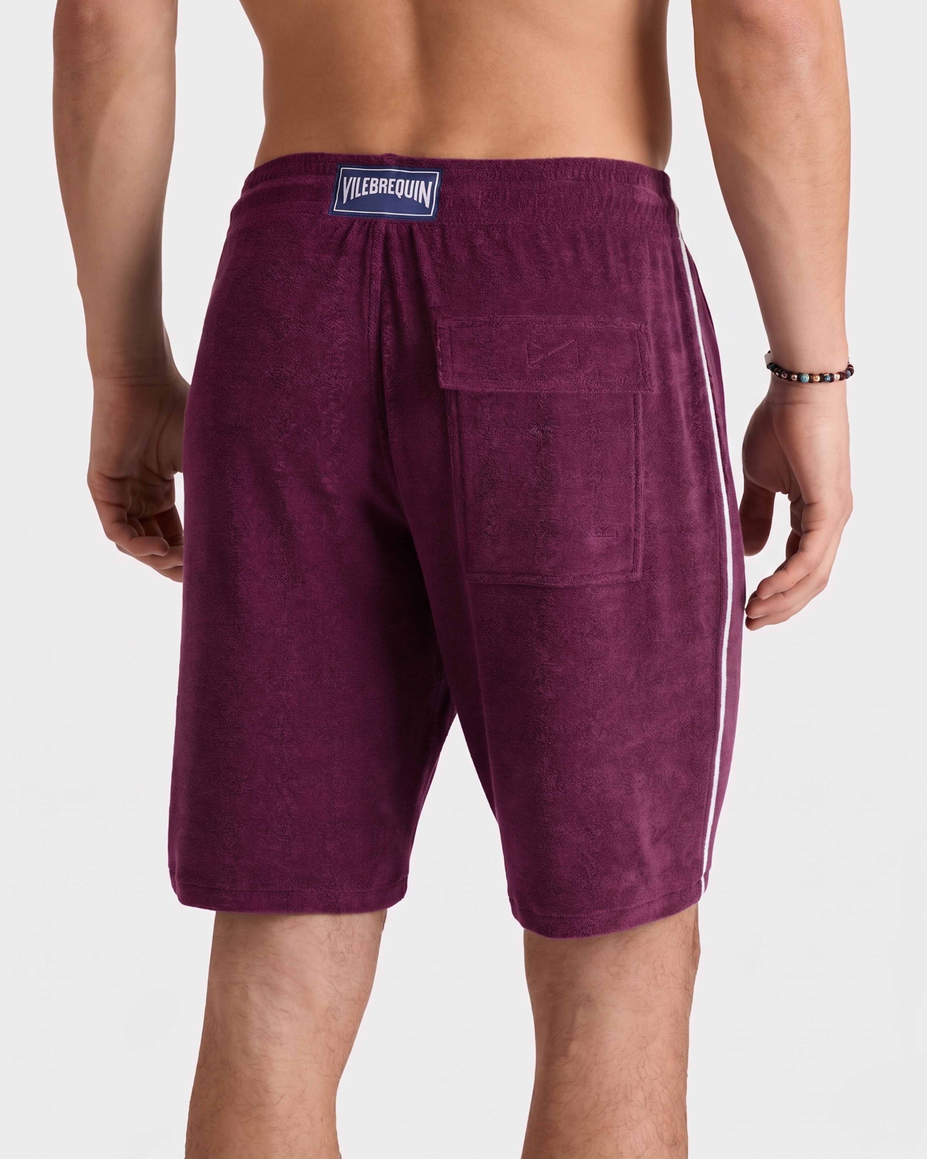 Bermuda uomo in spugna tinta unita KERALA backworn view