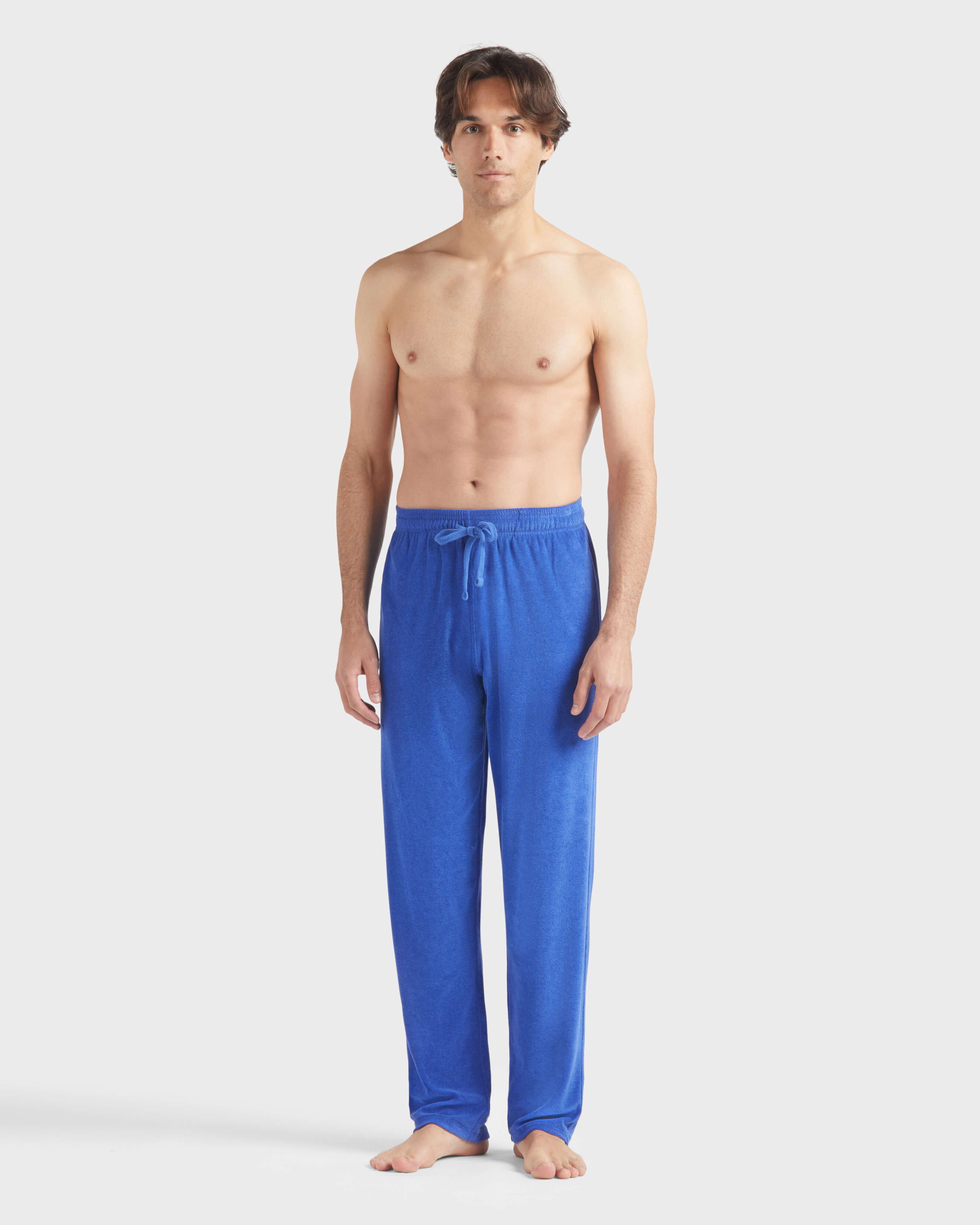 Men Terry Pants Solid MARRAKECH frontworn view