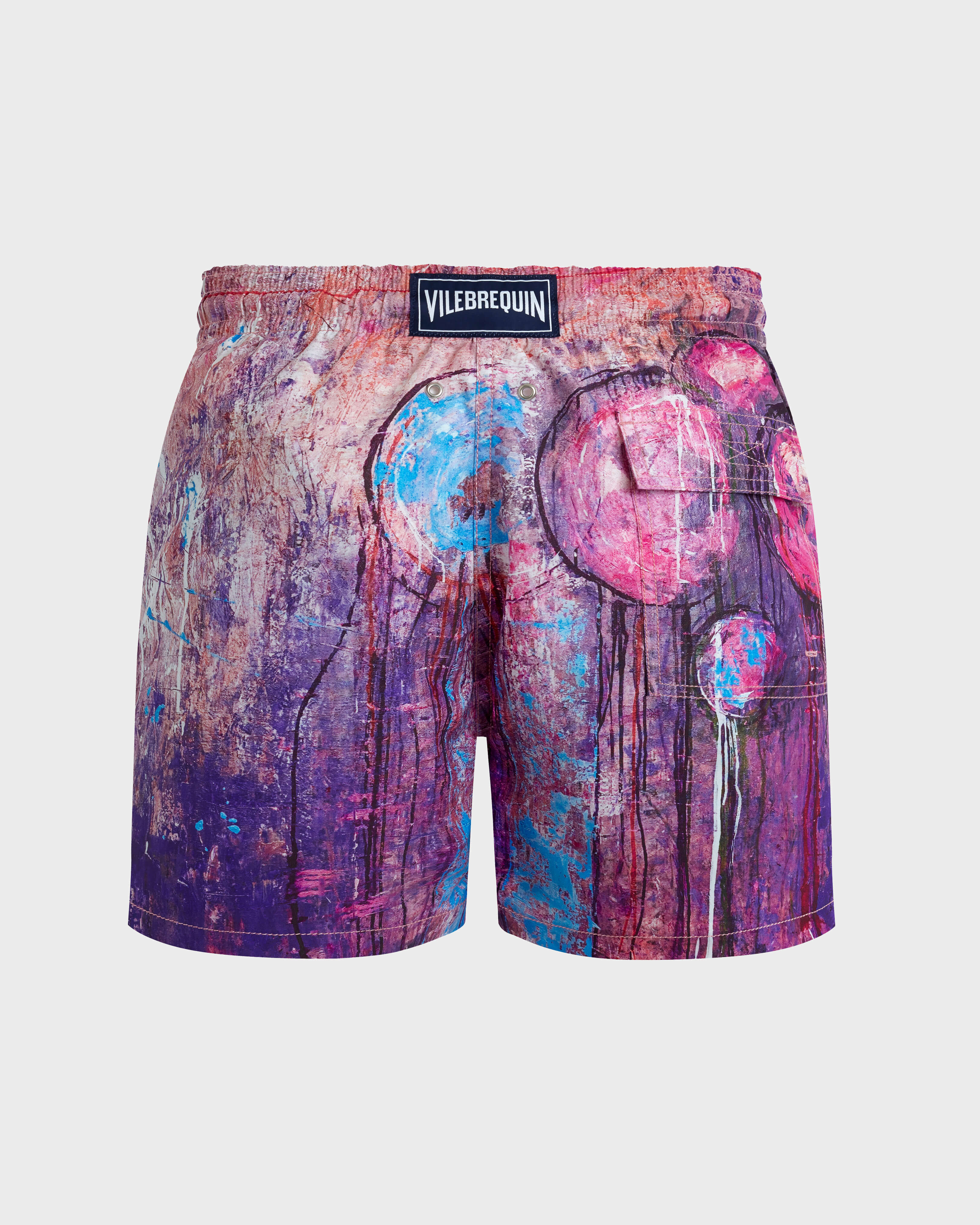Men Swim Shorts Dripping Balloons GLYCINE back view