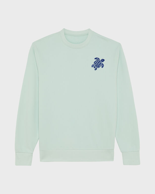 Vilebrequin - Baumwoll-sweatshirt Mit Rundhalsausschnitt Und Aufgestickter, Großer Schildkröte Für Herren - Sweatshirt - Jorasse - Blau - Größe XXL Vilebrequin - Baumwoll-sweatshirt Mit Rundhalsausschnitt Und Aufgestickter, Großer Schildkröte Für Herren - Sweatshirt - Jorasse - Blau - Größe XXL