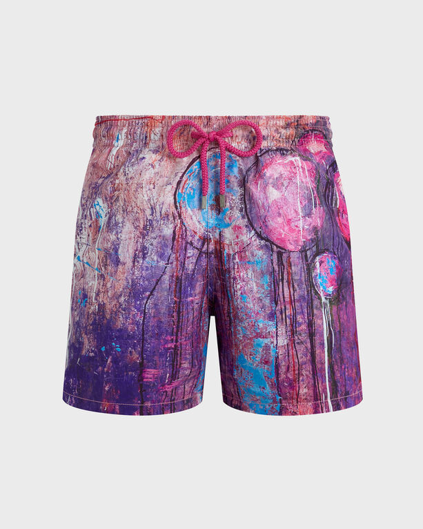 Vilebrequin – Dripping Balloons Badeshorts Für Herren – Bademode – Moorea – Violett – Größe XXXL