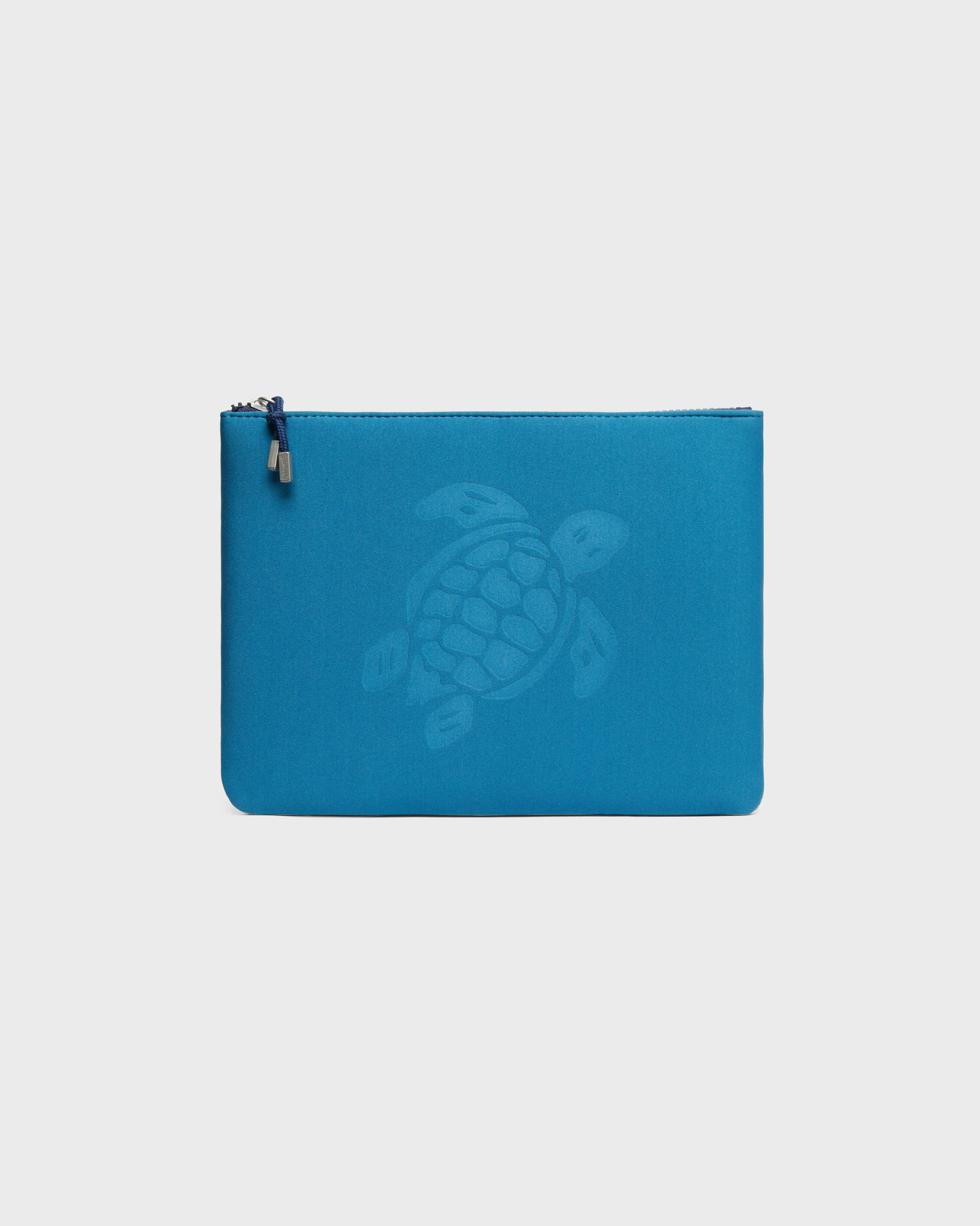 Neoprene Pouch Solid PEACOCK front view