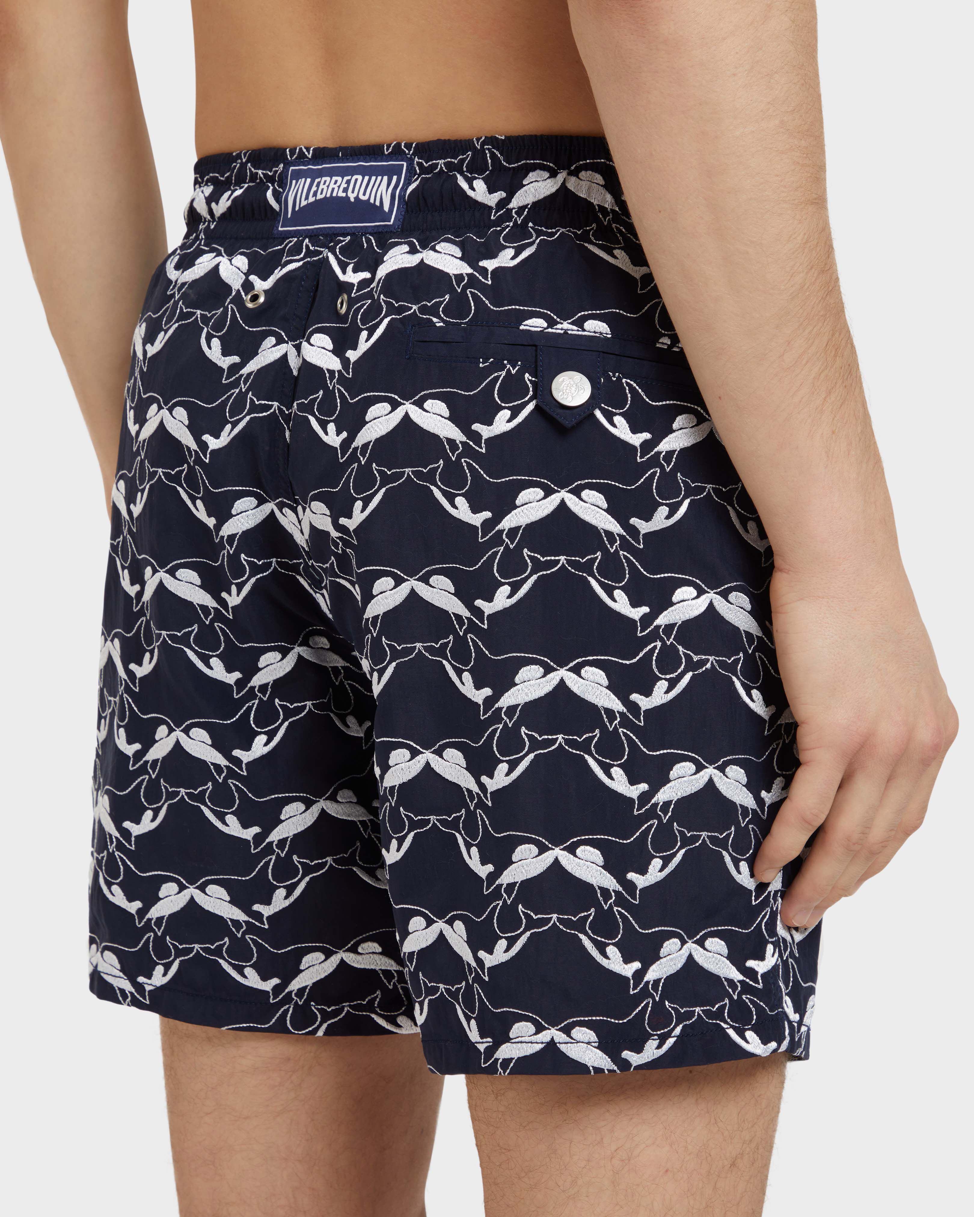 Men Swim Shorts Embroidered Orcas - Limited Edition NAVY supp2 view