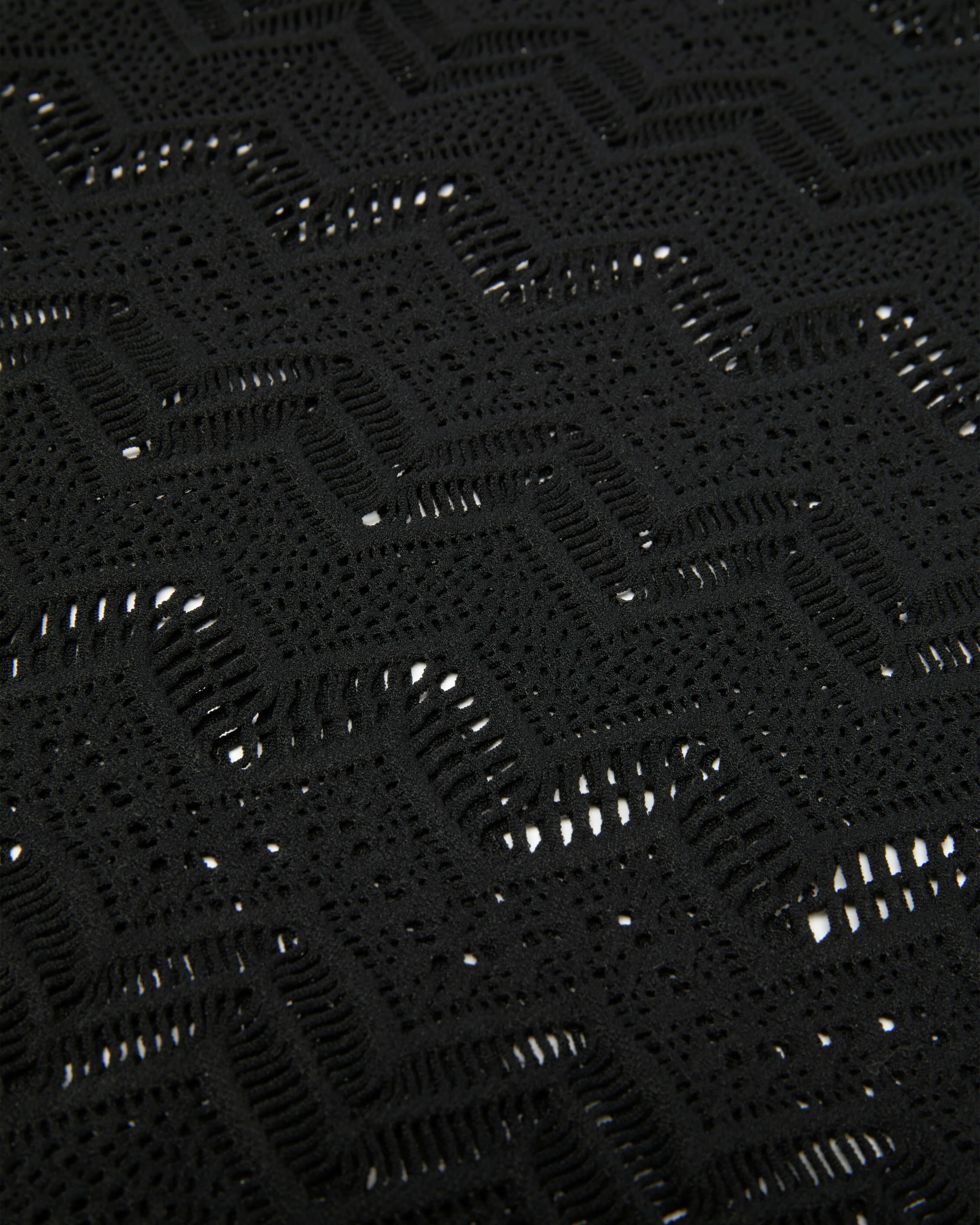 Pantaloni donna a gamba ampia in mesh NERO supp1 view