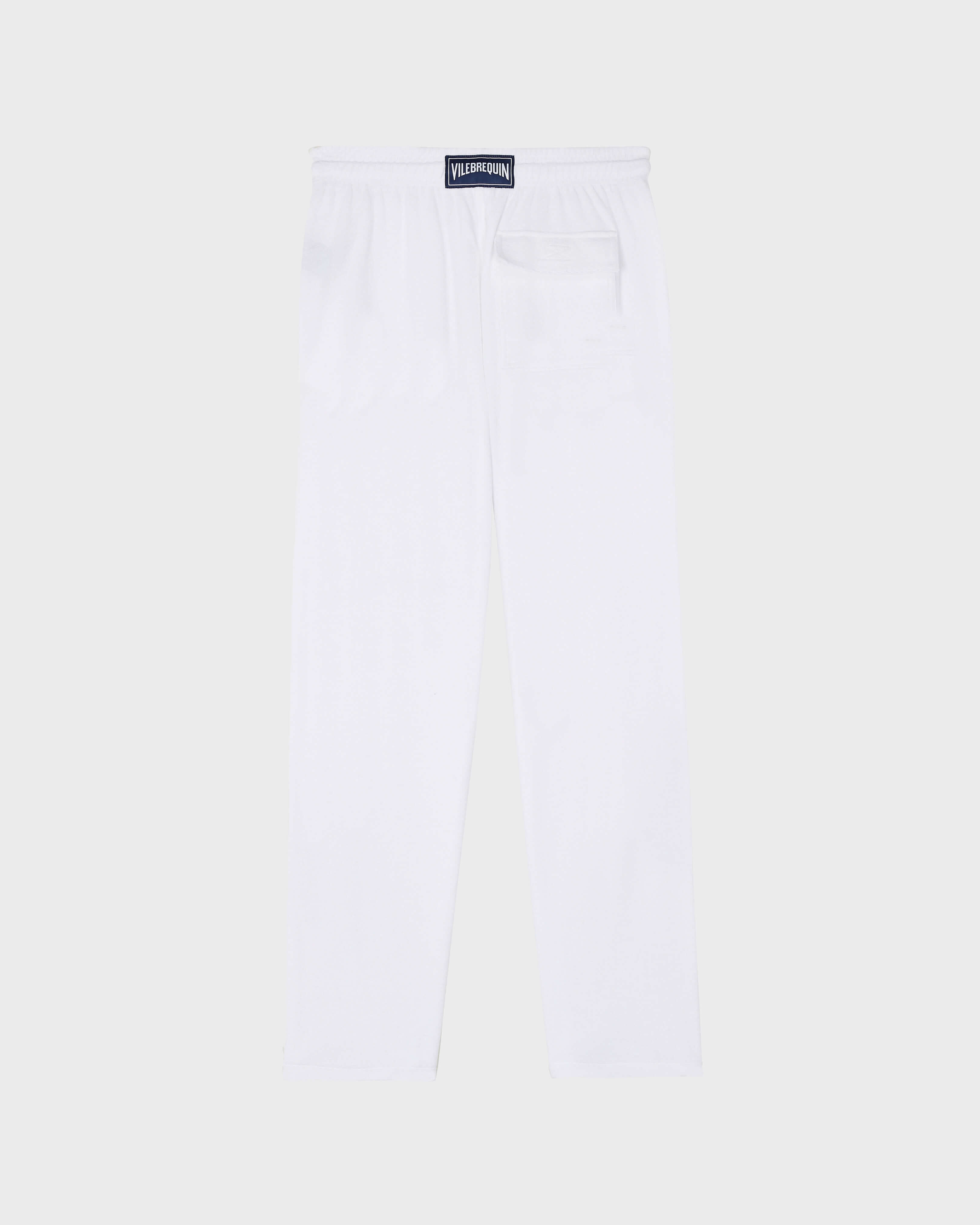 Solid Herren Hose Aus Frottee WEISS back view