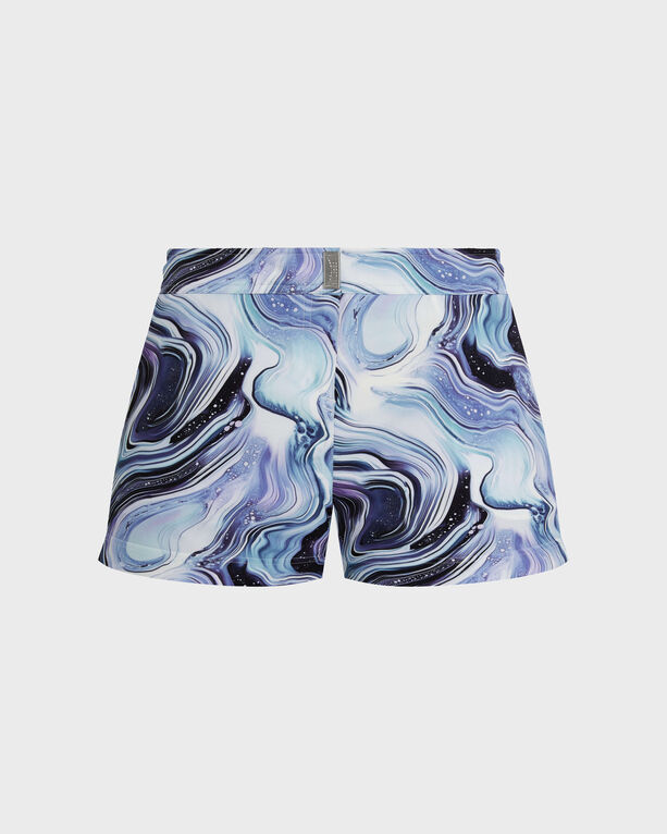 Vilebrequin - Women Flat Belt Stretch Swim Shorts Marble - Shorty - Ferise - White - Size S