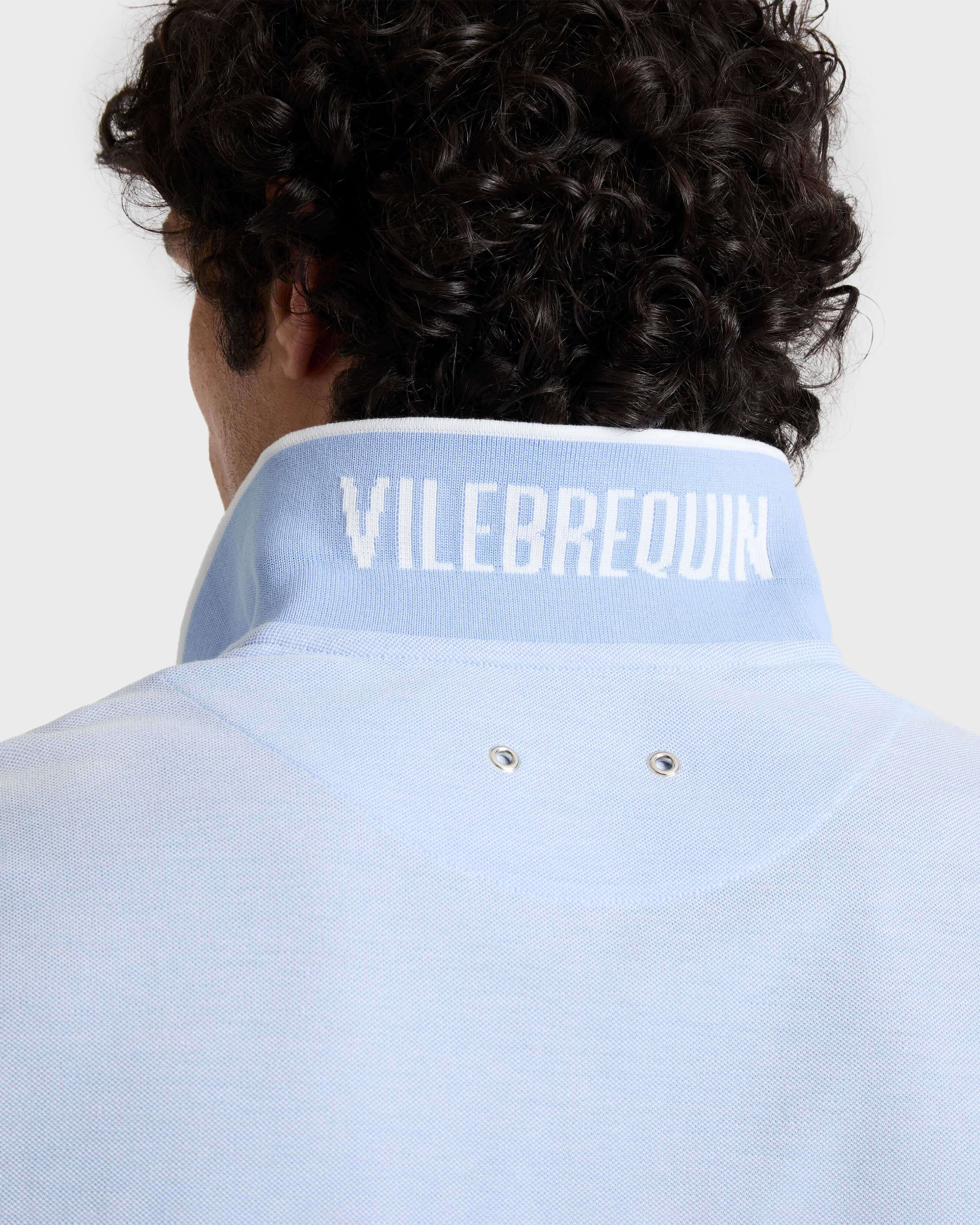 Polo uomo in cotone cangiante tinta unita CLOUDY supp2 view