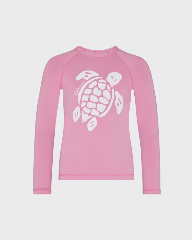 Vilebrequin - Girls Long Sleeves Rashguard Solid - Rashguard - Glassy-x - Pink - Size 4