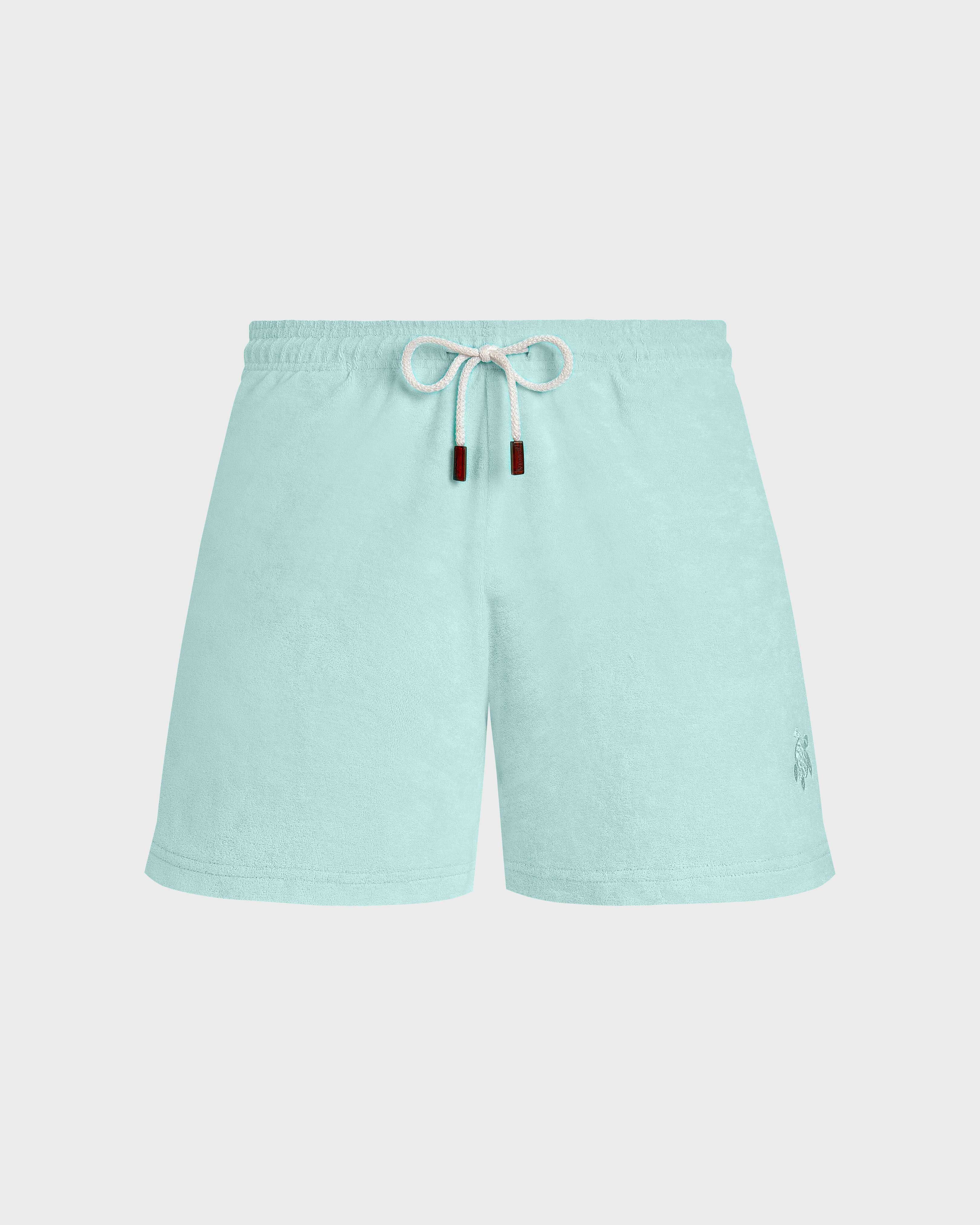 Pantalón corto de tejido terry de color liso para mujer OXYGENE front view