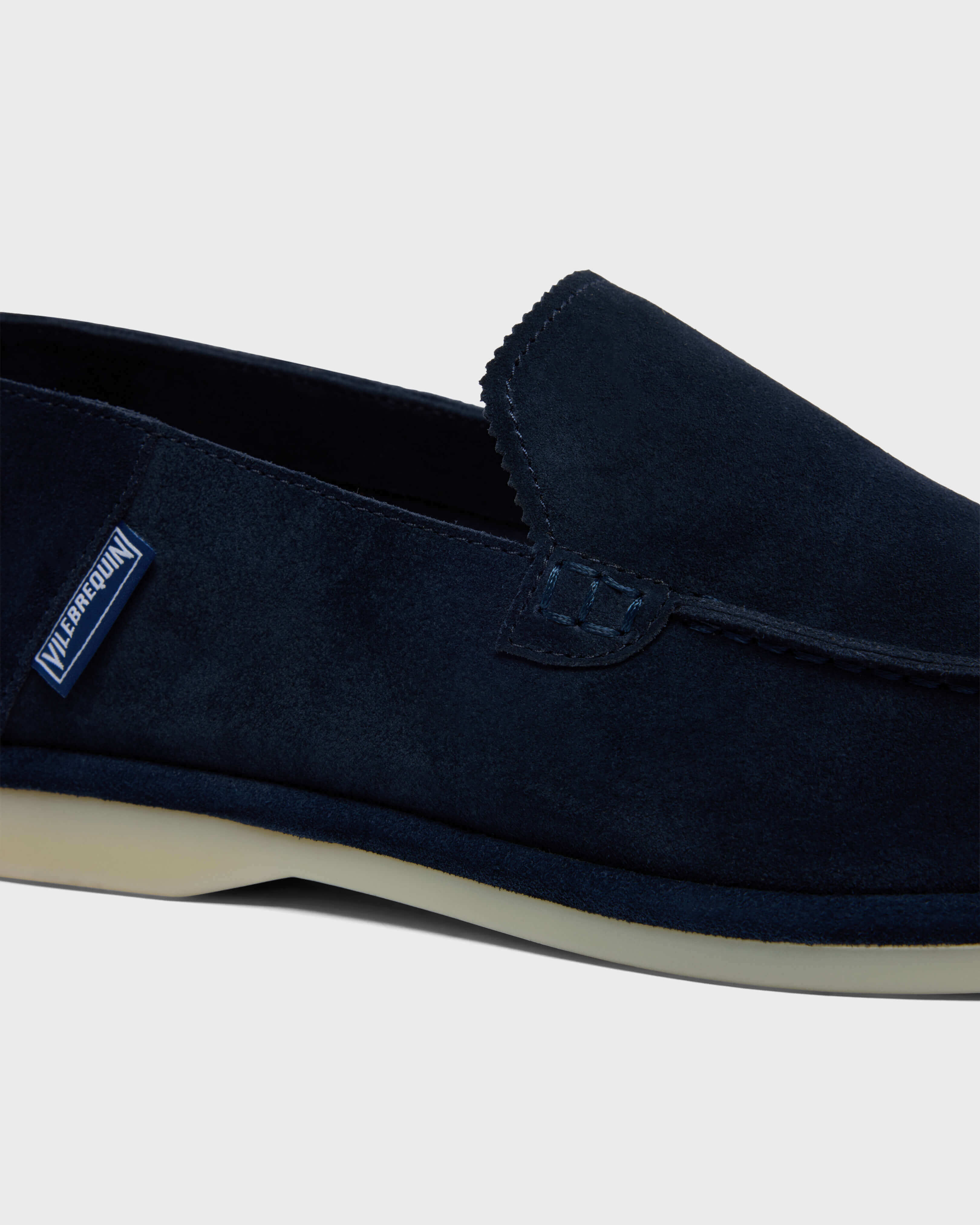 Mocasines en ante para hombre AZUL MARINO supp4 view